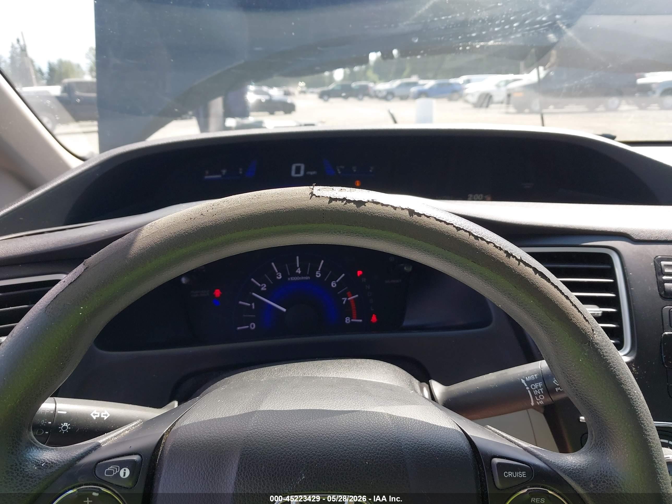 2014 Honda Civic Lx Черный vin: 19XFB2F52EE013818
