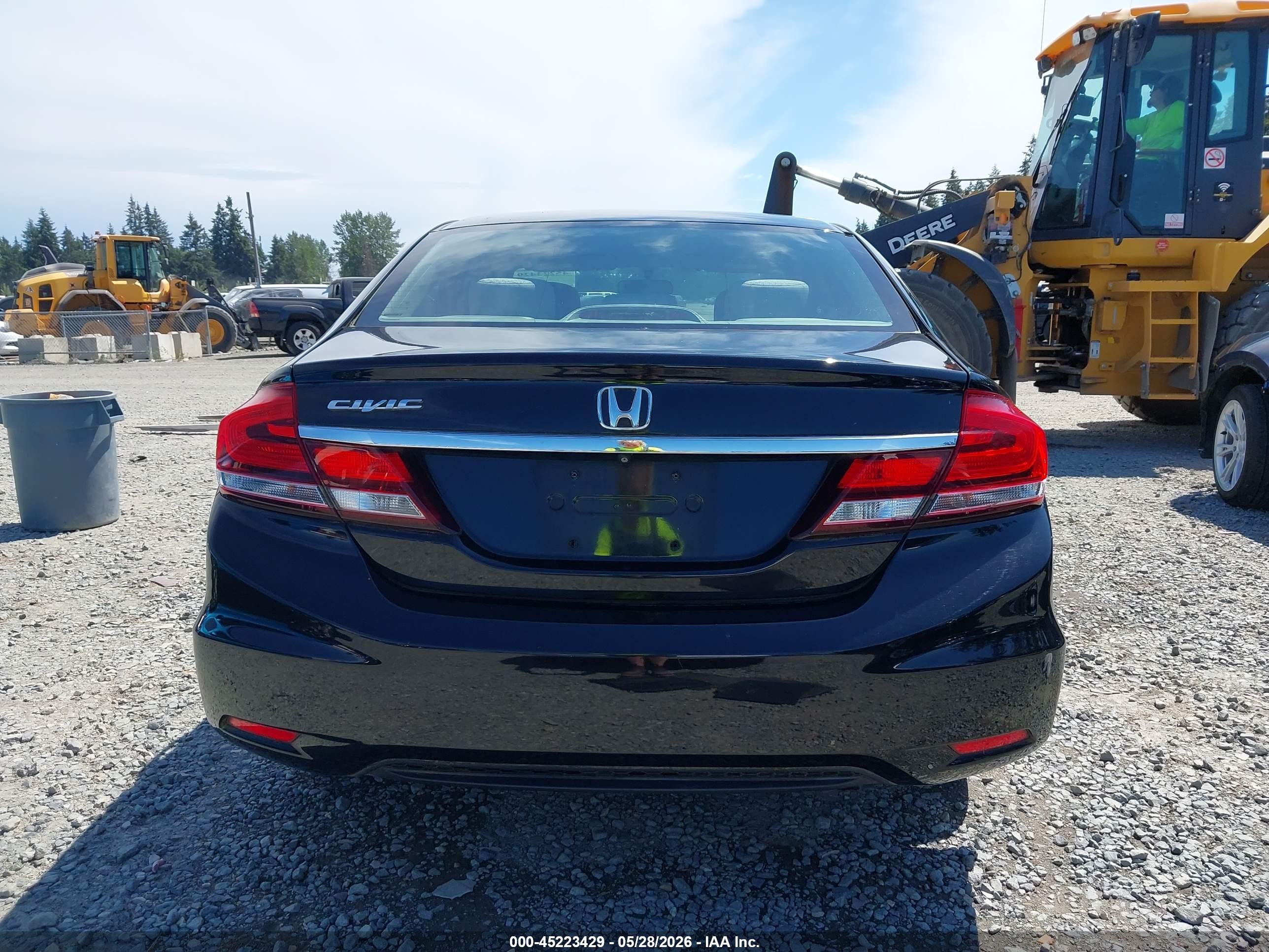 2014 Honda Civic Lx Черный vin: 19XFB2F52EE013818