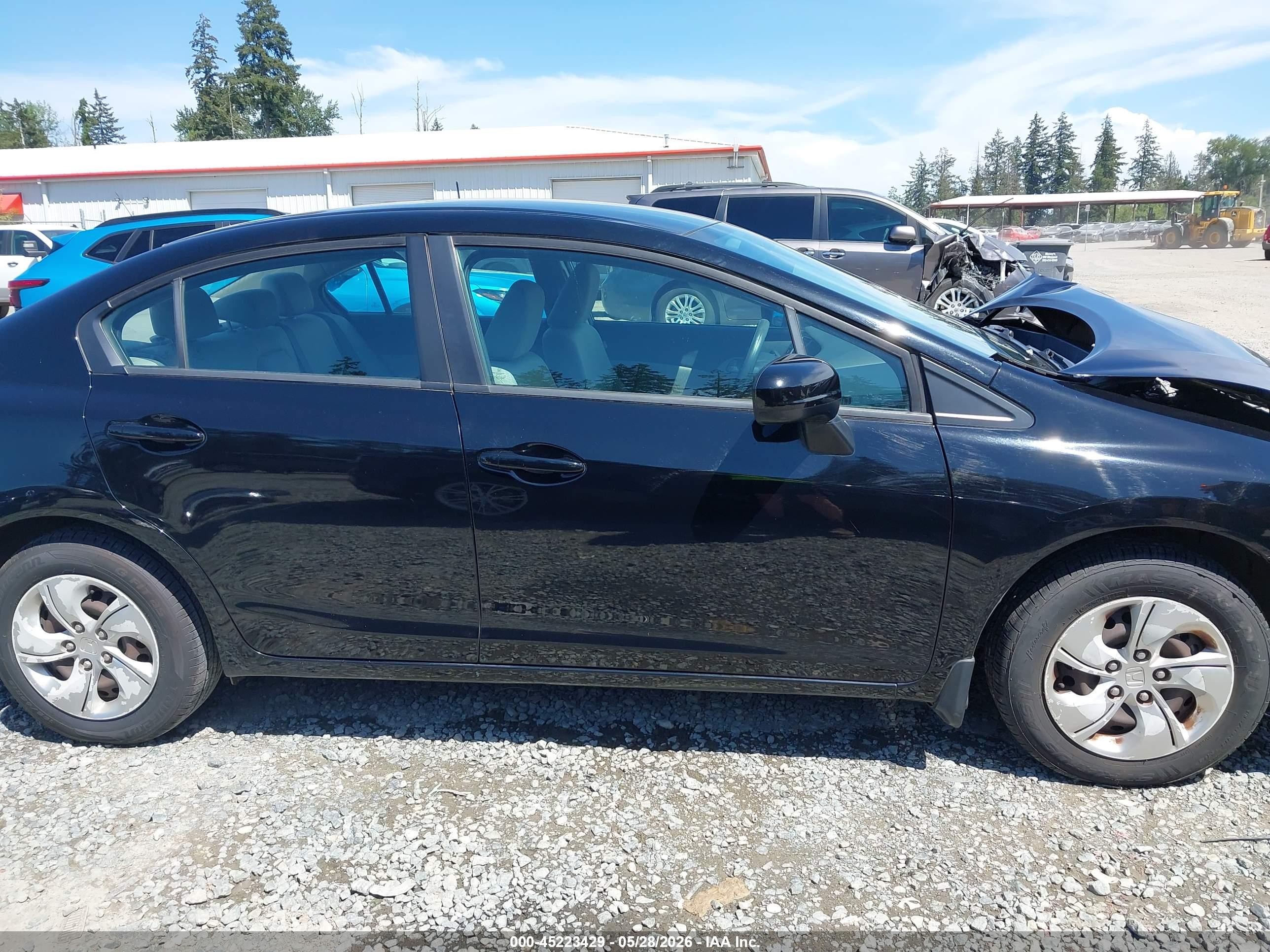 2014 Honda Civic Lx Черный vin: 19XFB2F52EE013818