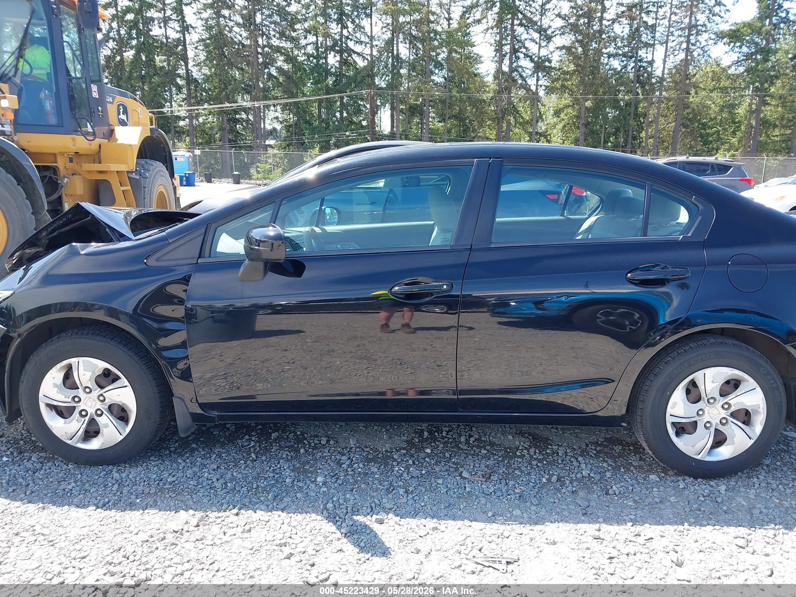 2014 Honda Civic Lx Черный vin: 19XFB2F52EE013818