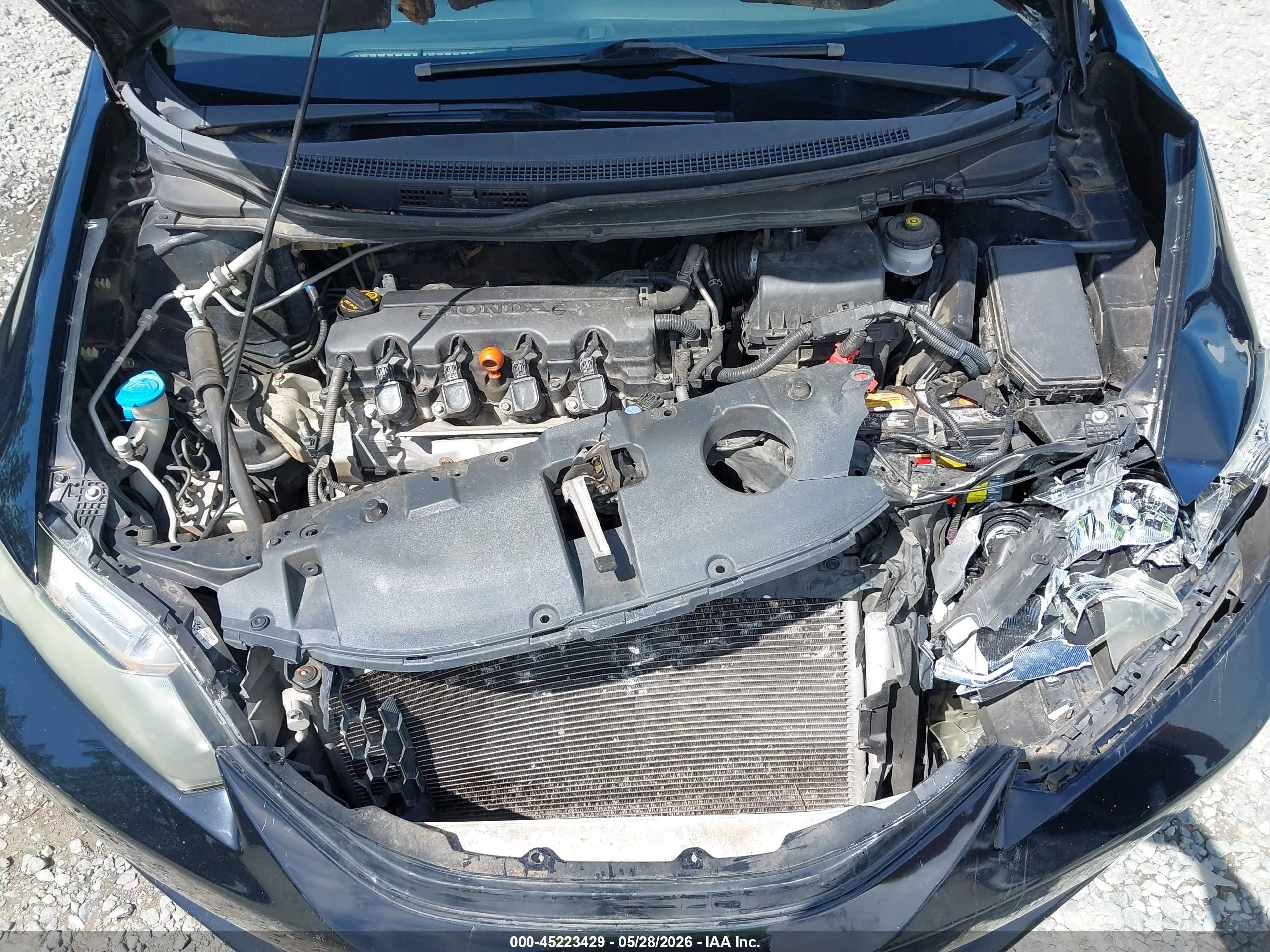 2014 Honda Civic Lx Черный vin: 19XFB2F52EE013818