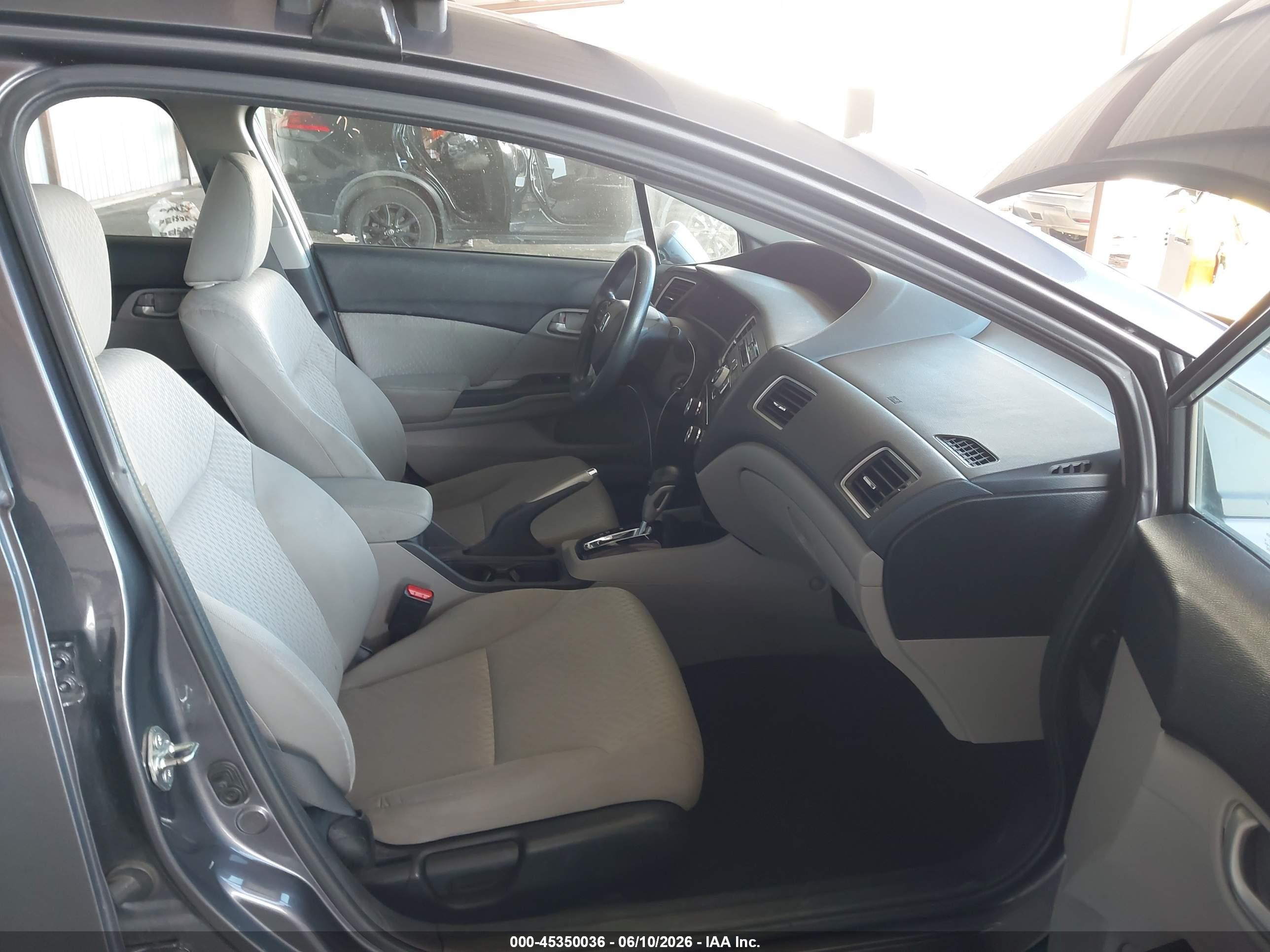 2014 Honda Civic Lx Gray vin: 19XFB2F52EE020168