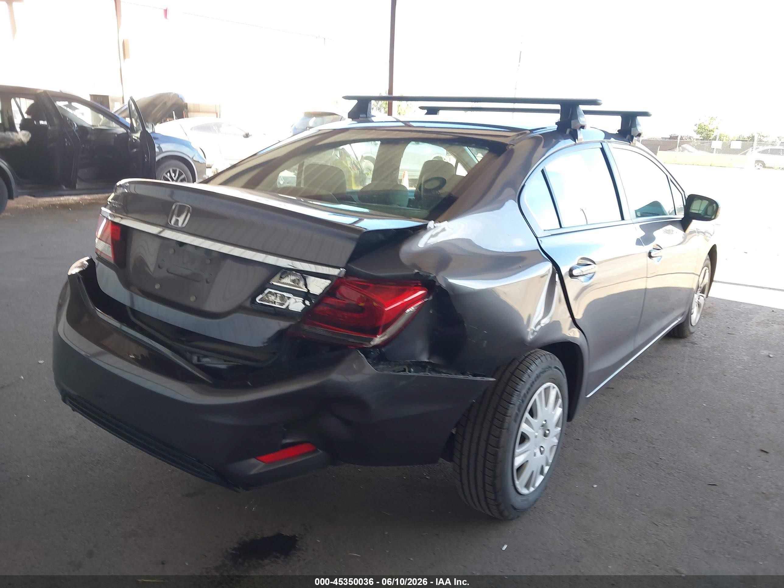 2014 Honda Civic Lx Gray vin: 19XFB2F52EE020168