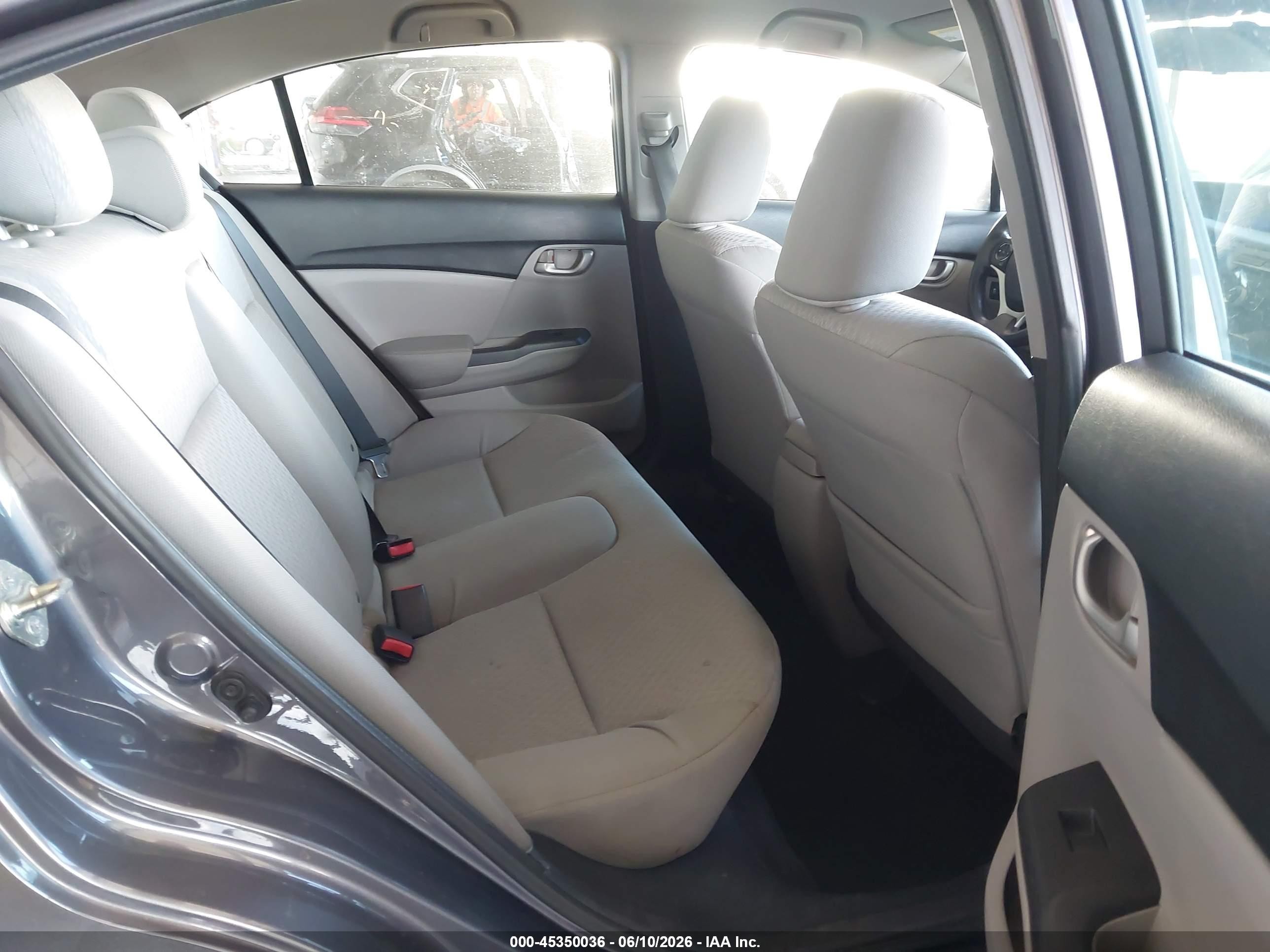 2014 Honda Civic Lx Gray vin: 19XFB2F52EE020168