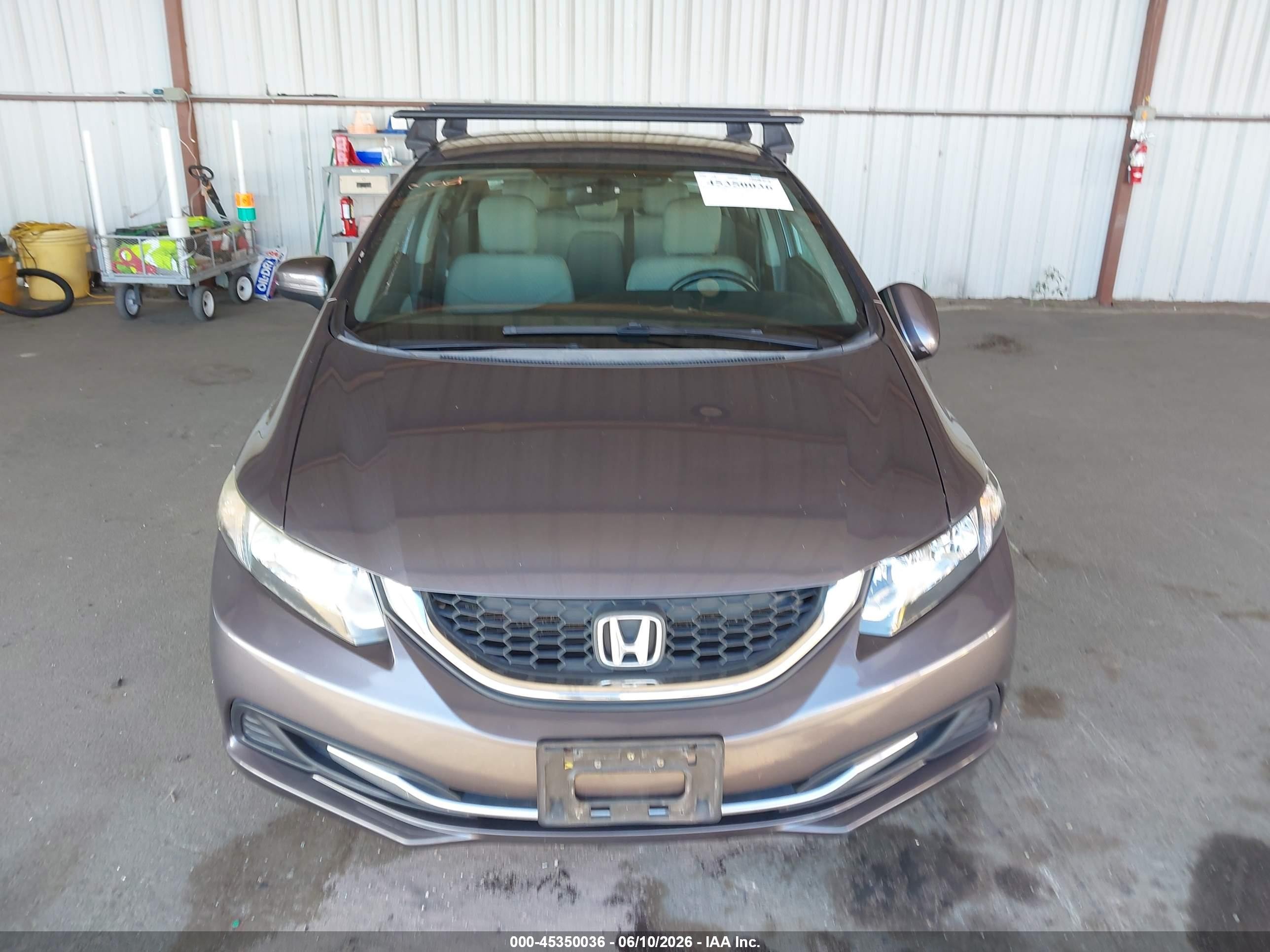 2014 Honda Civic Lx Gray vin: 19XFB2F52EE020168