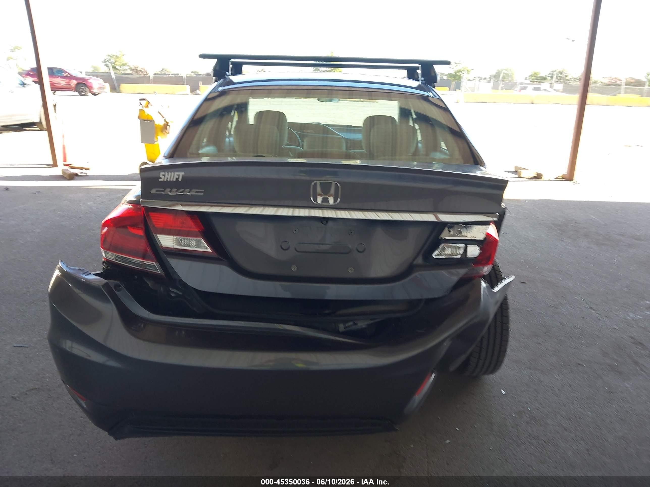 2014 Honda Civic Lx Gray vin: 19XFB2F52EE020168