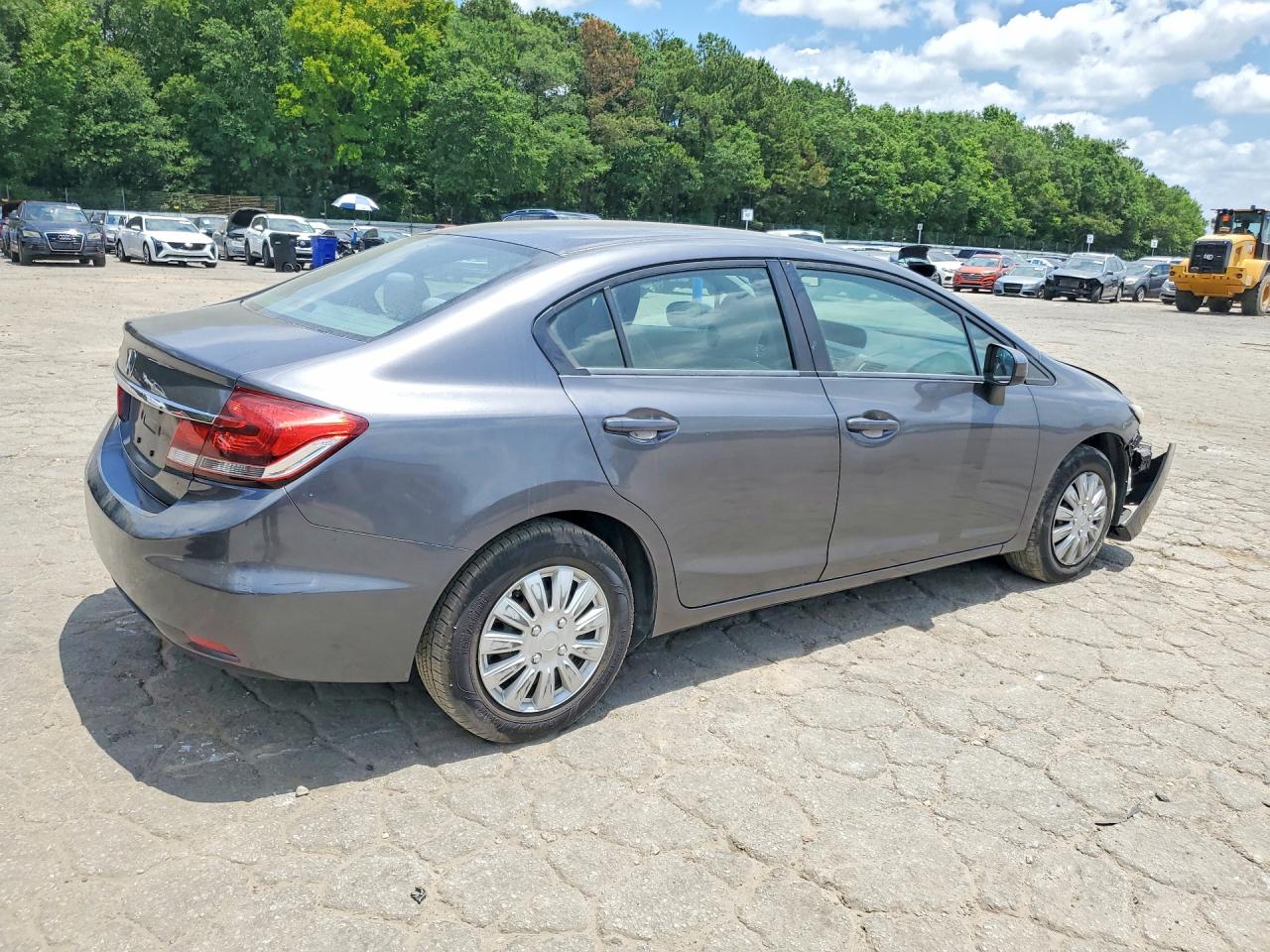 2014 Honda Civic Lx Gray vin: 19XFB2F52EE020350