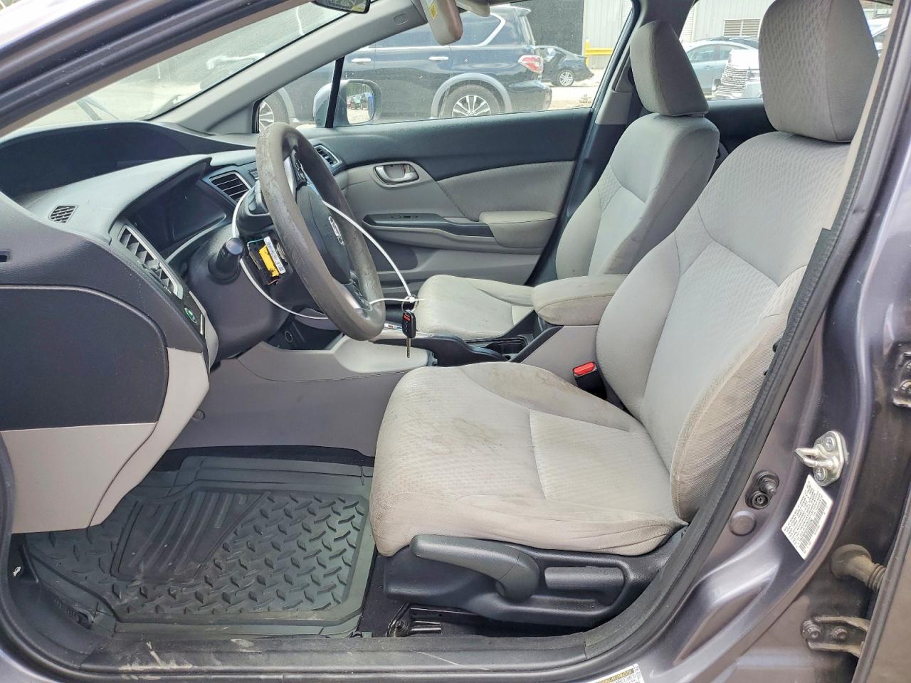 2014 Honda Civic Lx Gray vin: 19XFB2F52EE020350