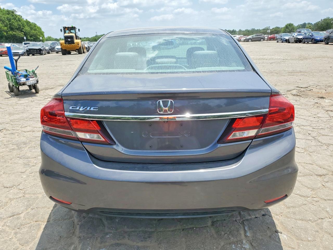 2014 Honda Civic Lx Gray vin: 19XFB2F52EE020350