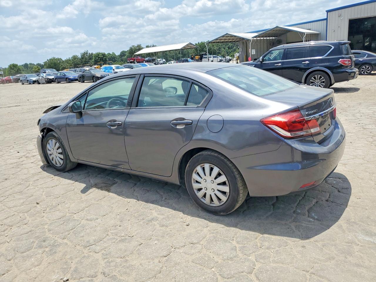 2014 Honda Civic Lx Gray vin: 19XFB2F52EE020350