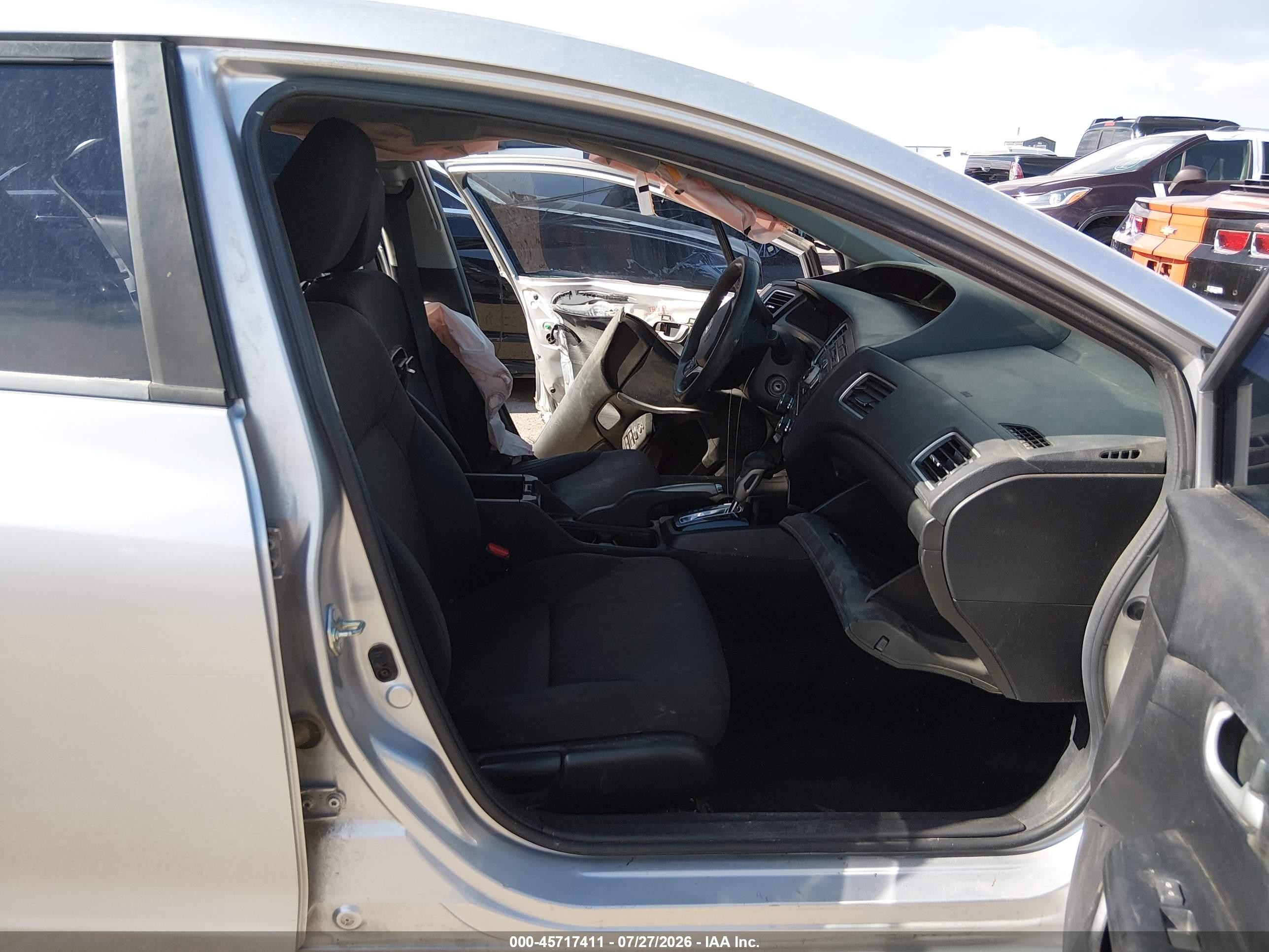 2014 Honda Civic Lx Silver vin: 19XFB2F52EE024611