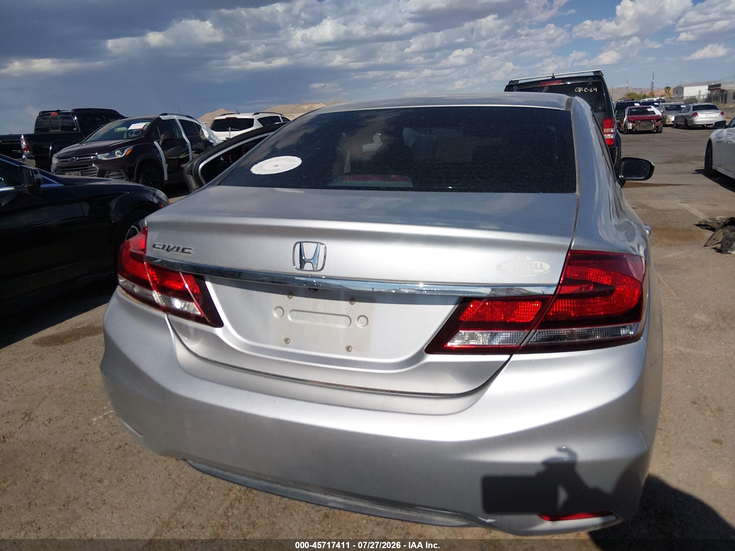 2014 Honda Civic Lx Silver vin: 19XFB2F52EE024611