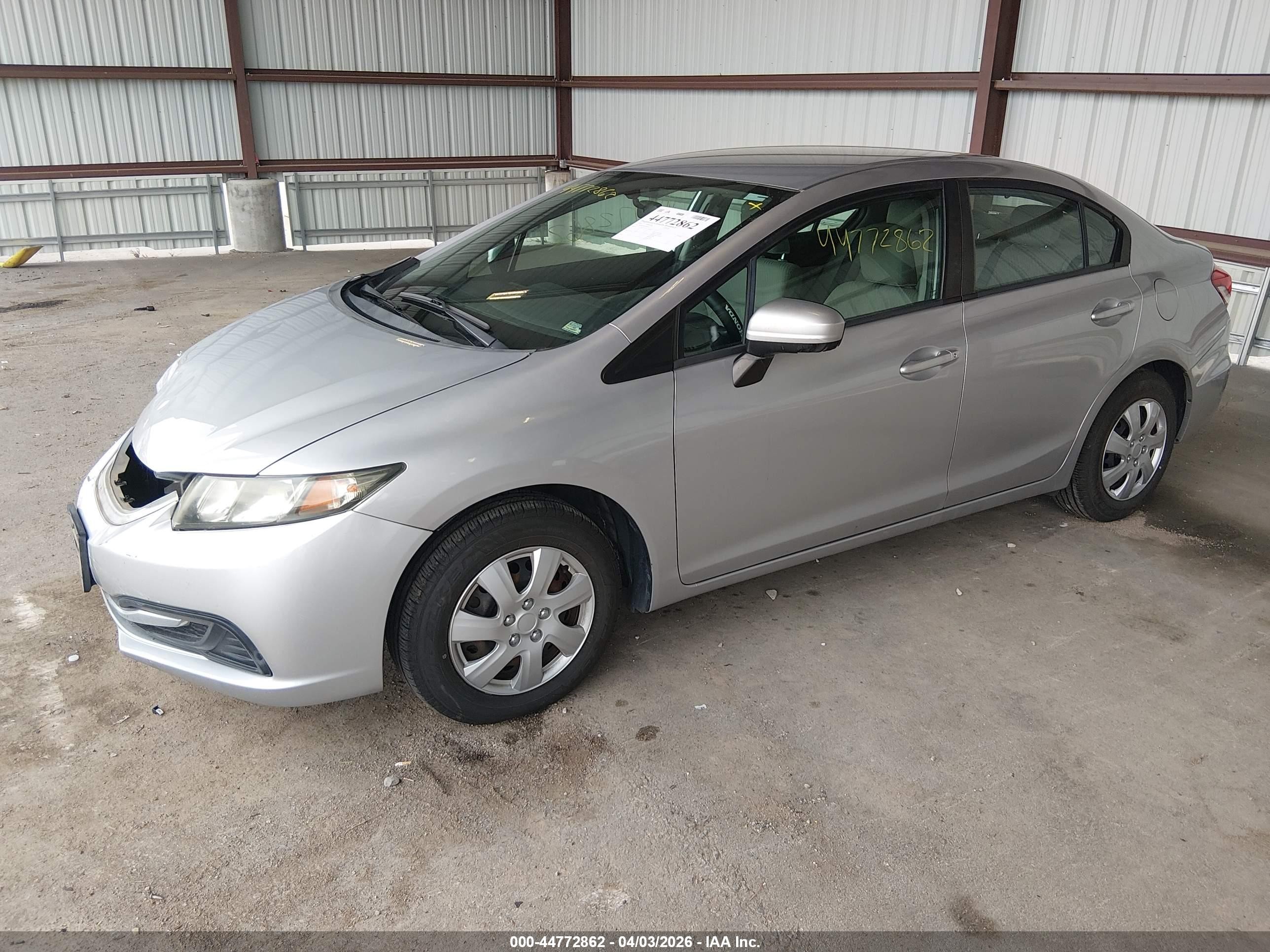 2014 Honda Civic Lx Silver vin: 19XFB2F52EE031655