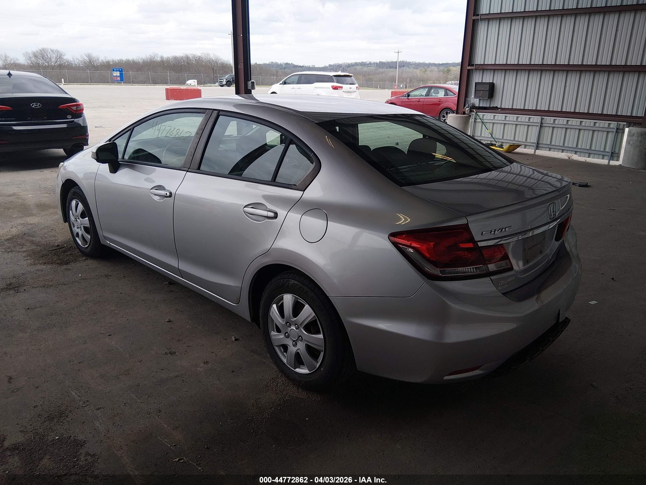 2014 Honda Civic Lx Silver vin: 19XFB2F52EE031655