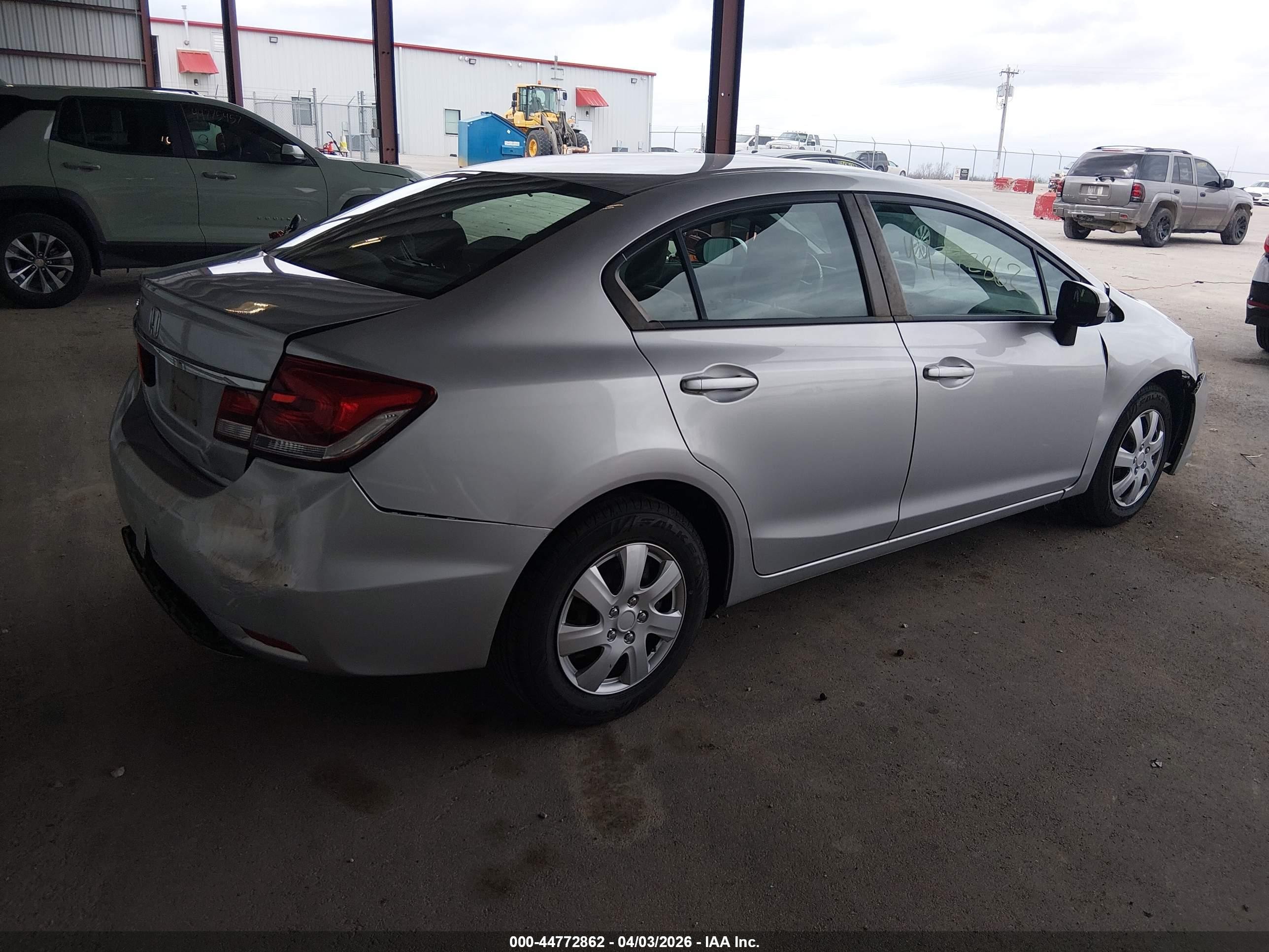 2014 Honda Civic Lx Silver vin: 19XFB2F52EE031655