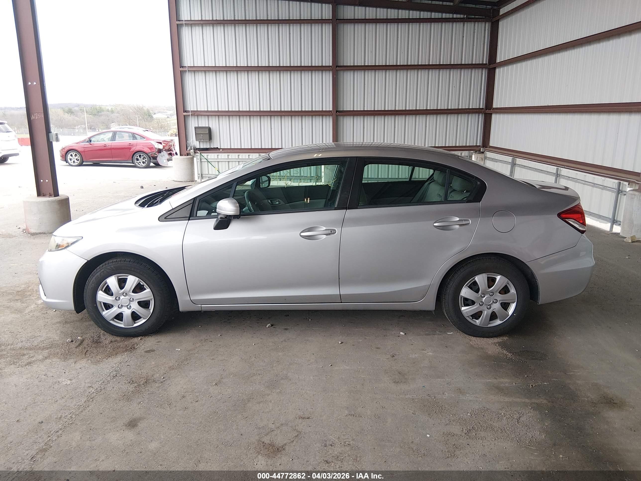 2014 Honda Civic Lx Silver vin: 19XFB2F52EE031655