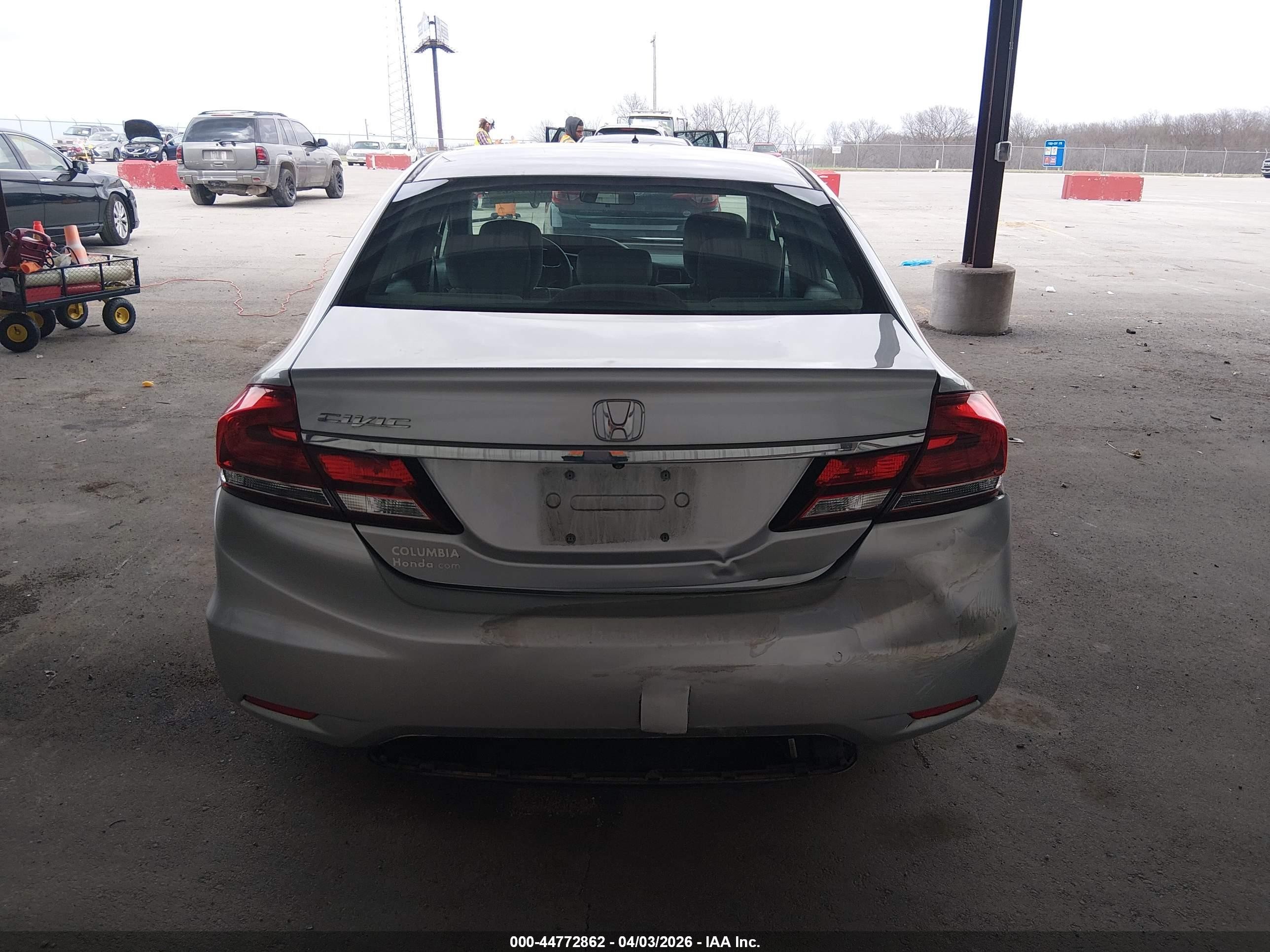 2014 Honda Civic Lx Silver vin: 19XFB2F52EE031655