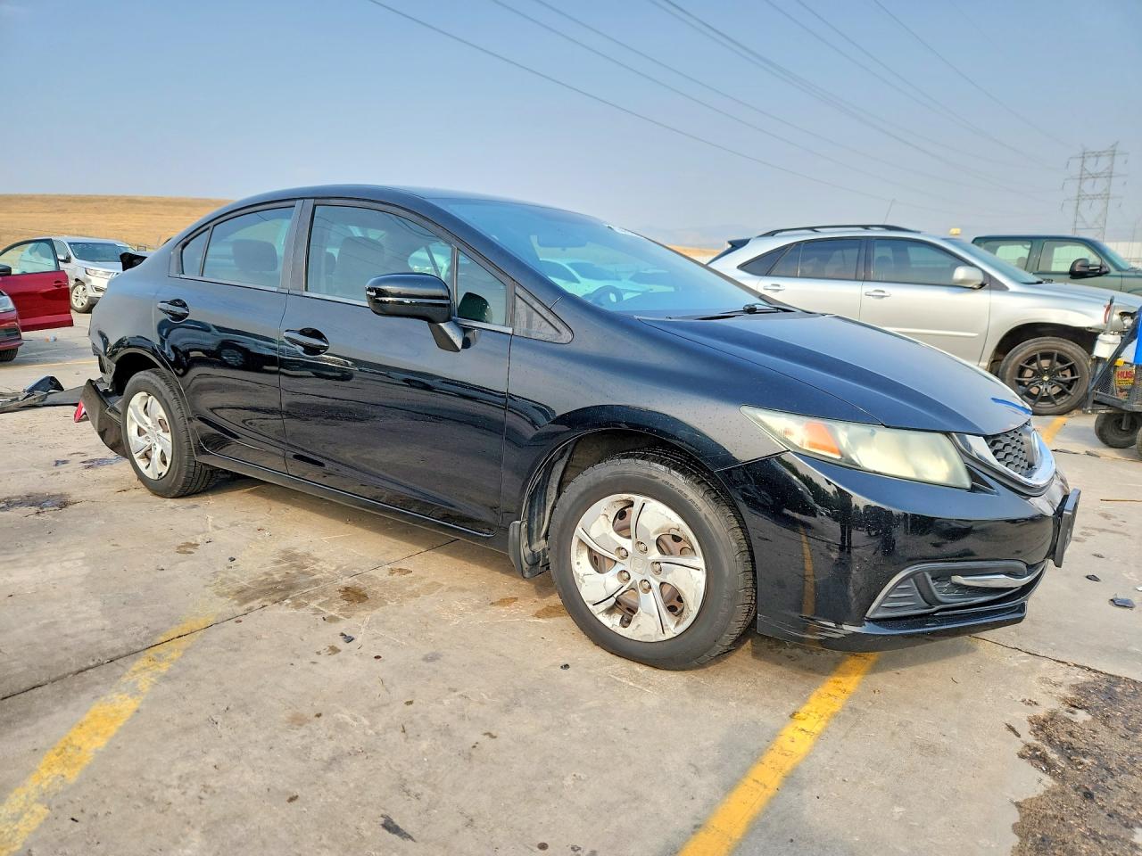 2014 Honda Civic Lx Black vin: 19XFB2F52EE031963