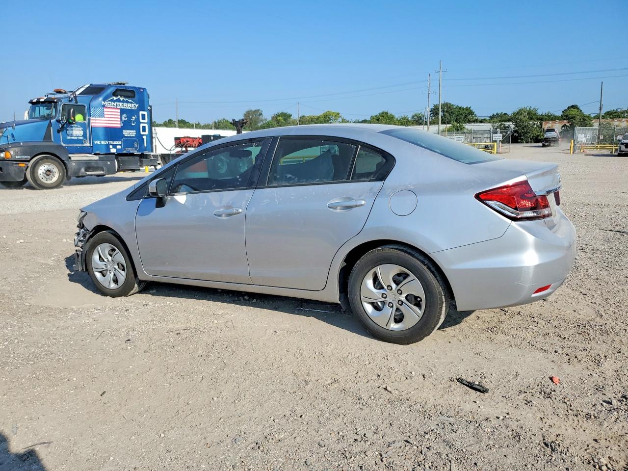 2014 Honda Civic Lx Silver vin: 19XFB2F52EE036015