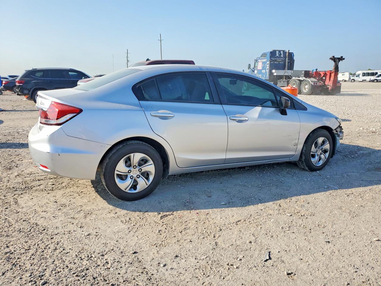 2014 Honda Civic Lx Silver vin: 19XFB2F52EE036015