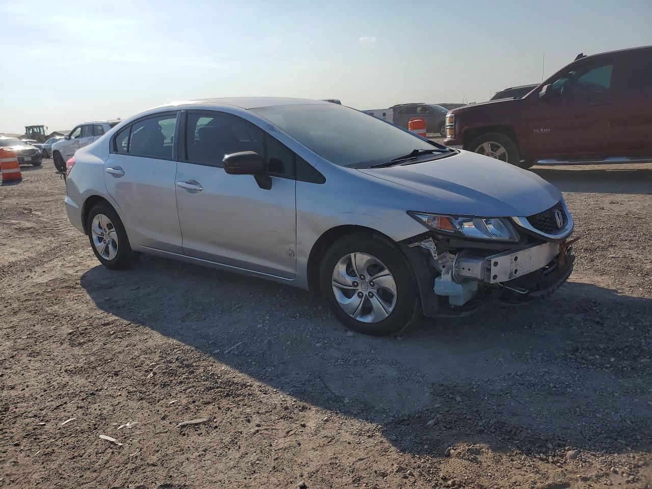 2014 Honda Civic Lx Silver vin: 19XFB2F52EE036015