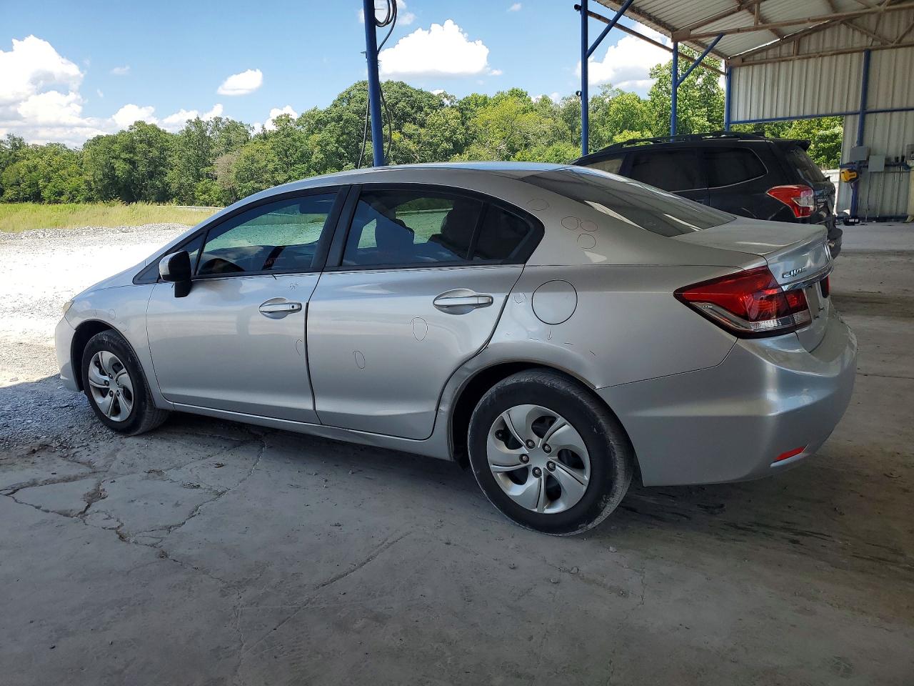 2014 Honda Civic Lx Silver vin: 19XFB2F52EE042123