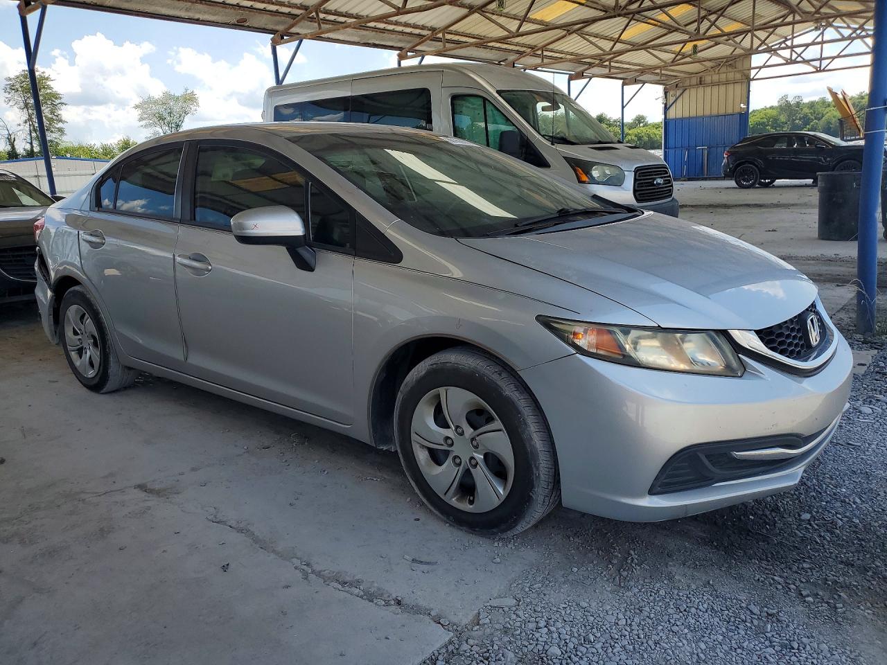 2014 Honda Civic Lx Silver vin: 19XFB2F52EE042123