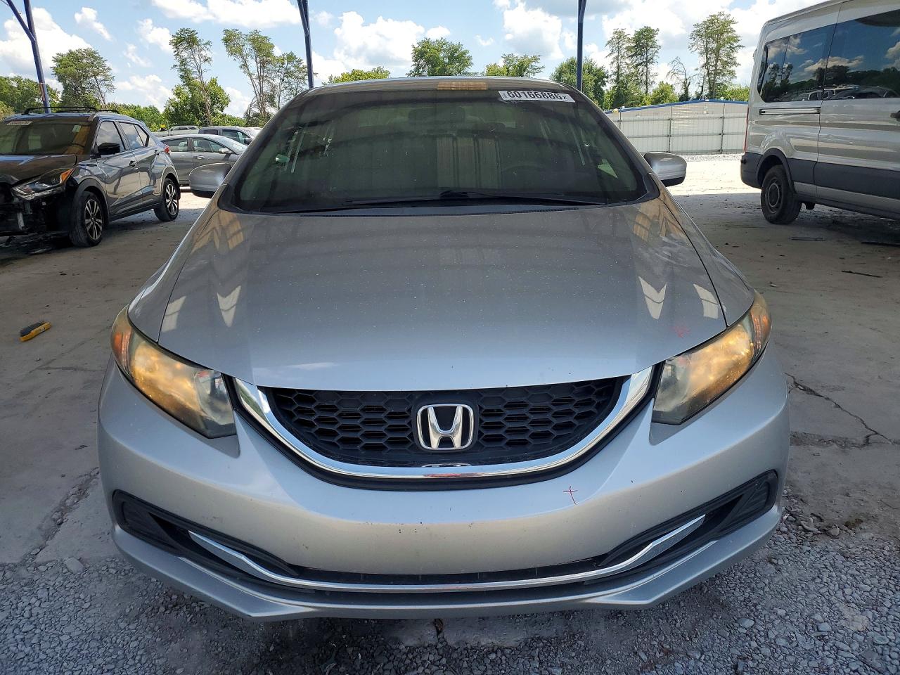 2014 Honda Civic Lx Silver vin: 19XFB2F52EE042123