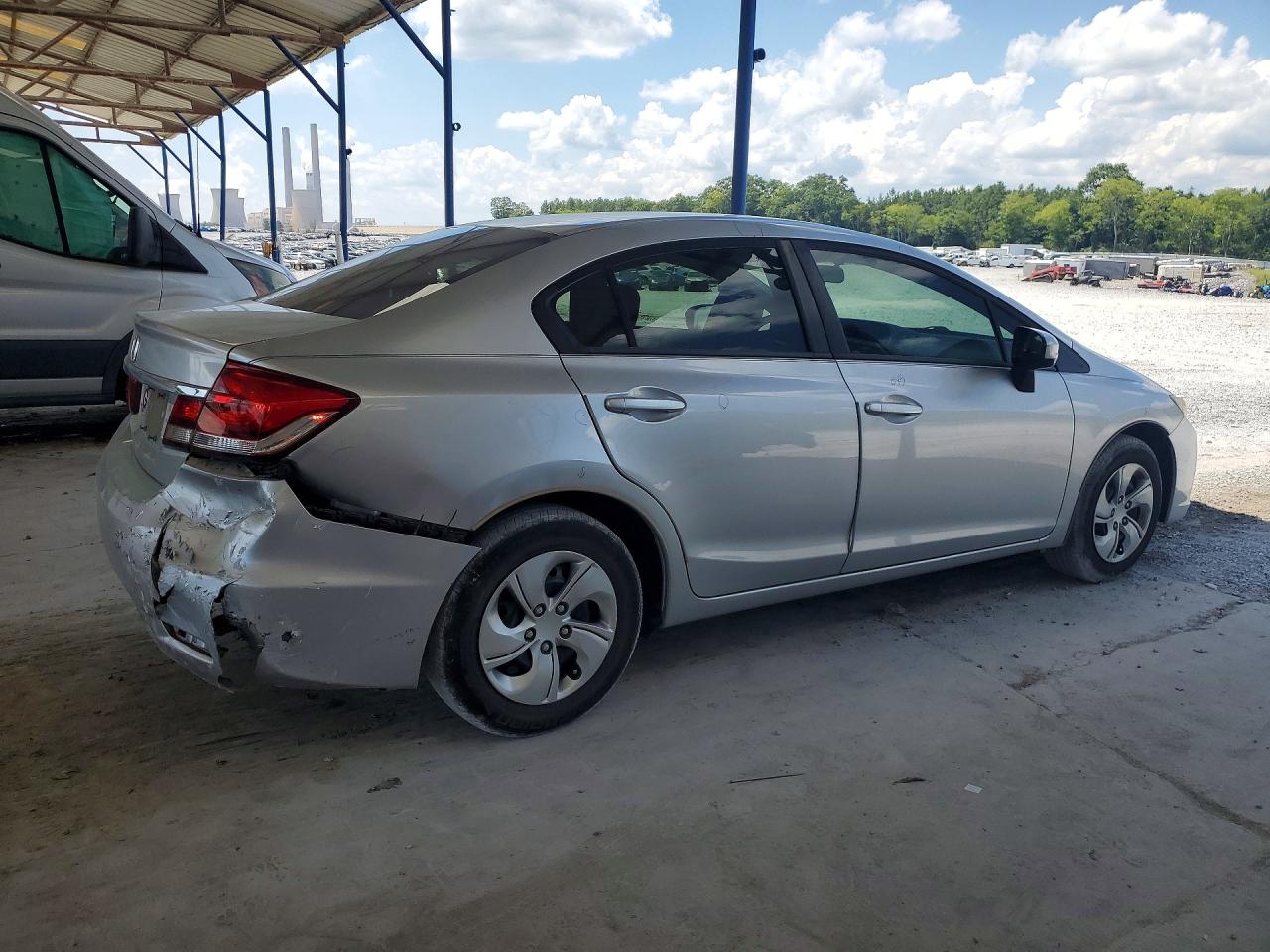 2014 Honda Civic Lx Silver vin: 19XFB2F52EE042123
