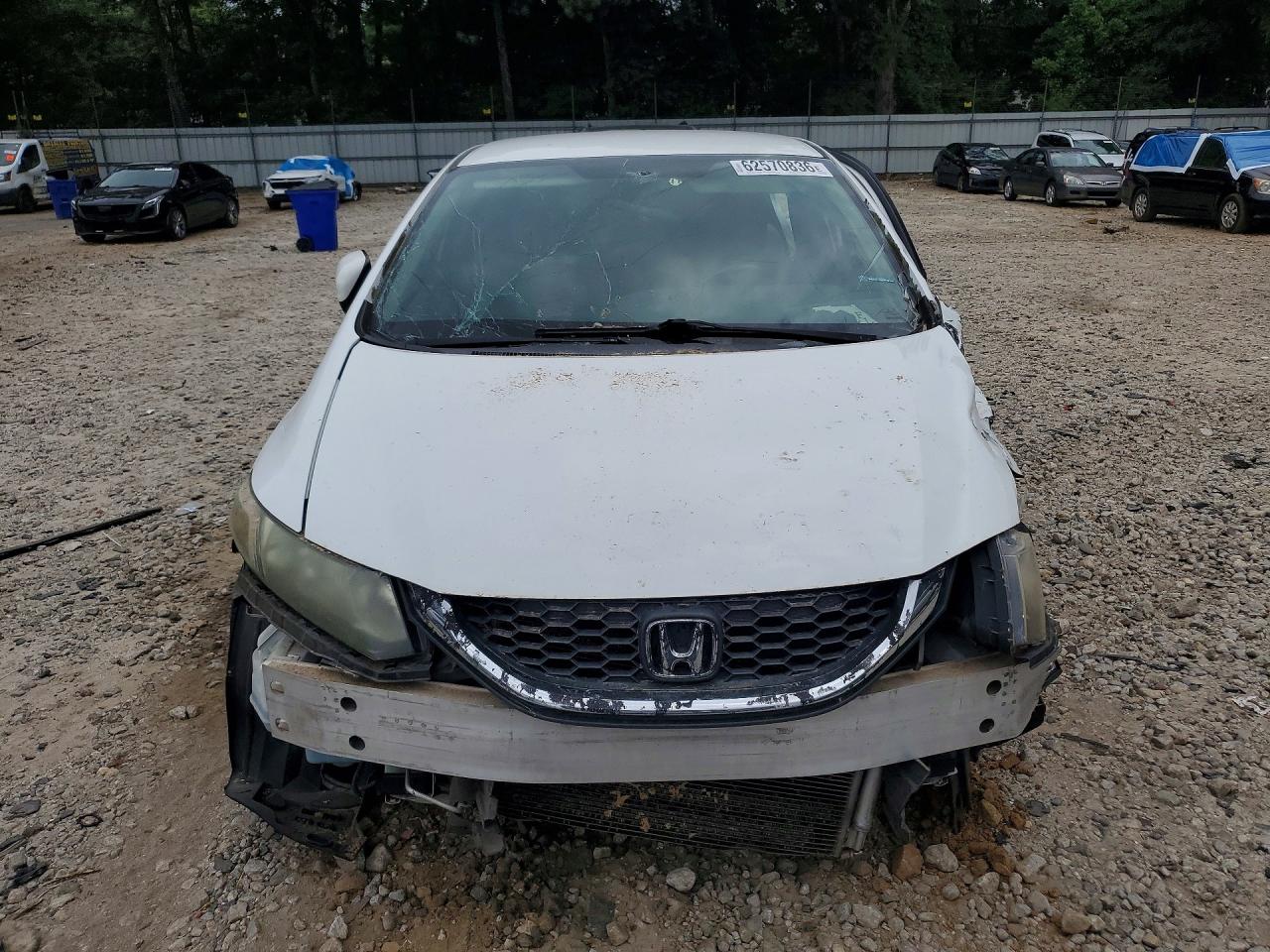 2014 Honda Civic Lx White vin: 19XFB2F52EE044180