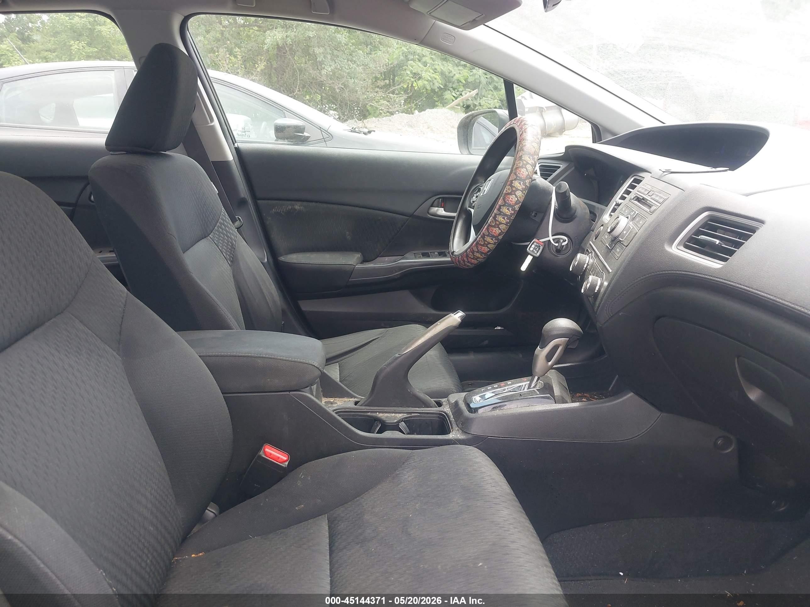 2014 Honda Civic Lx Black vin: 19XFB2F52EE046852