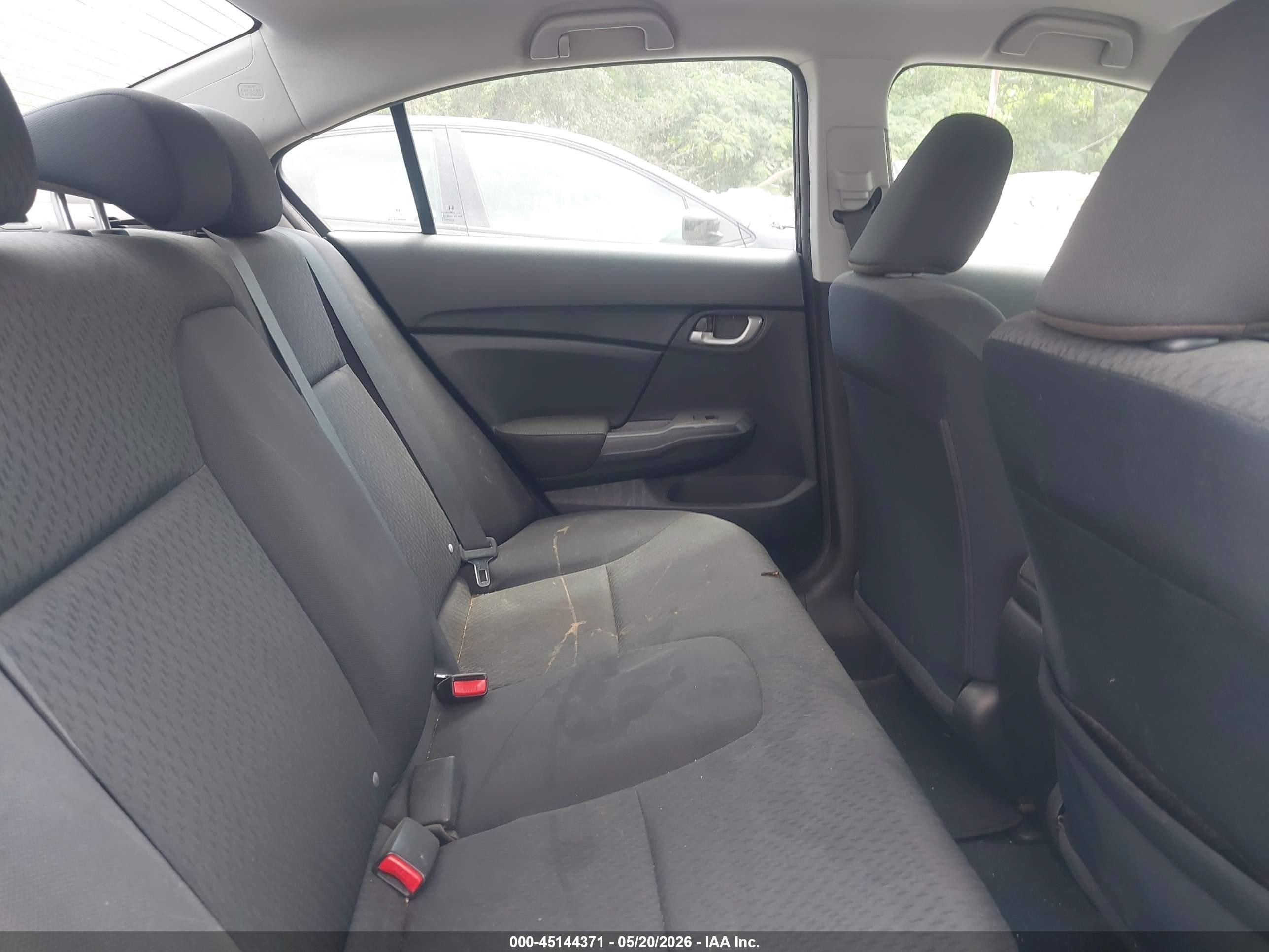 2014 Honda Civic Lx Black vin: 19XFB2F52EE046852