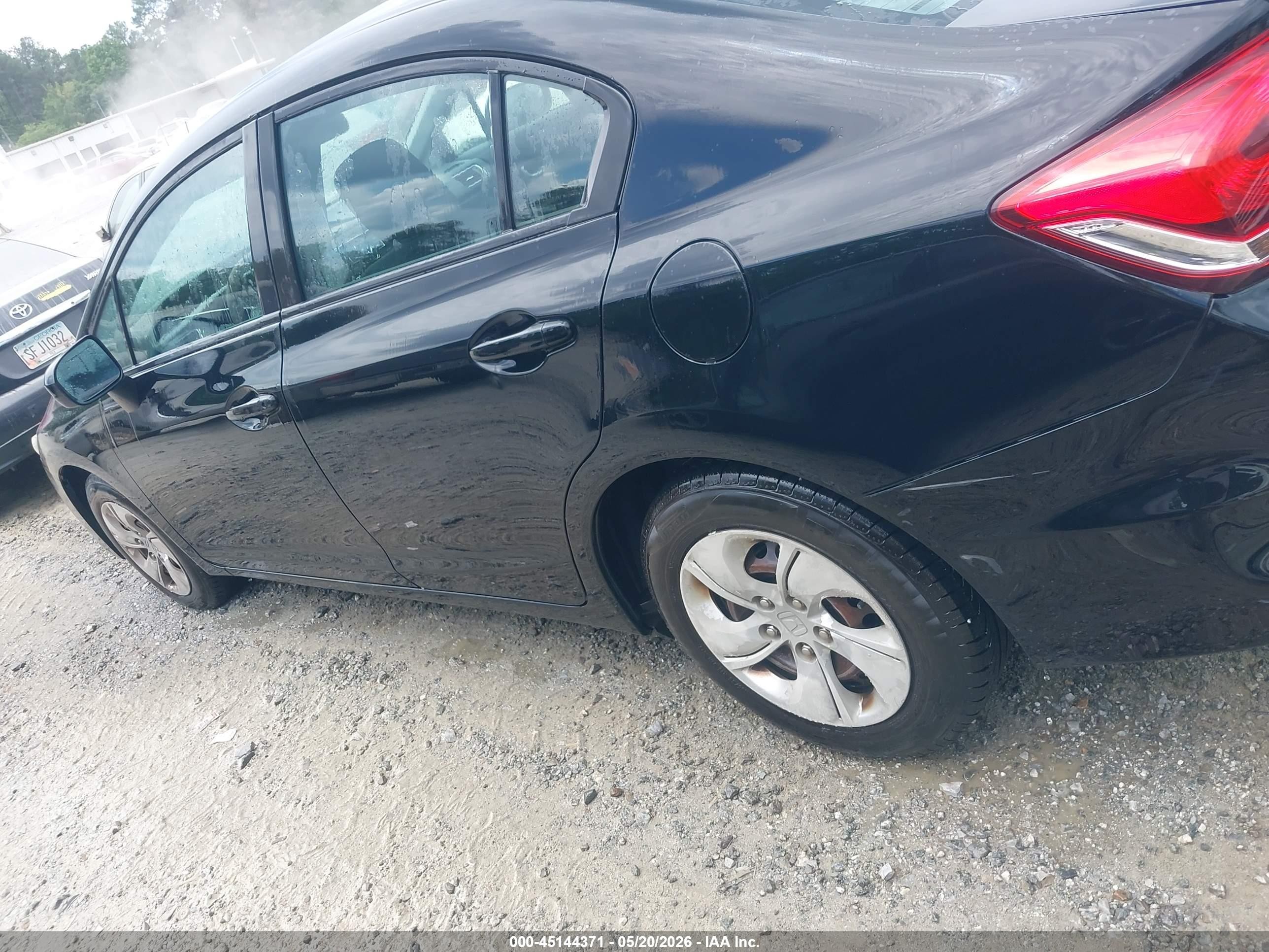 2014 Honda Civic Lx Black vin: 19XFB2F52EE046852