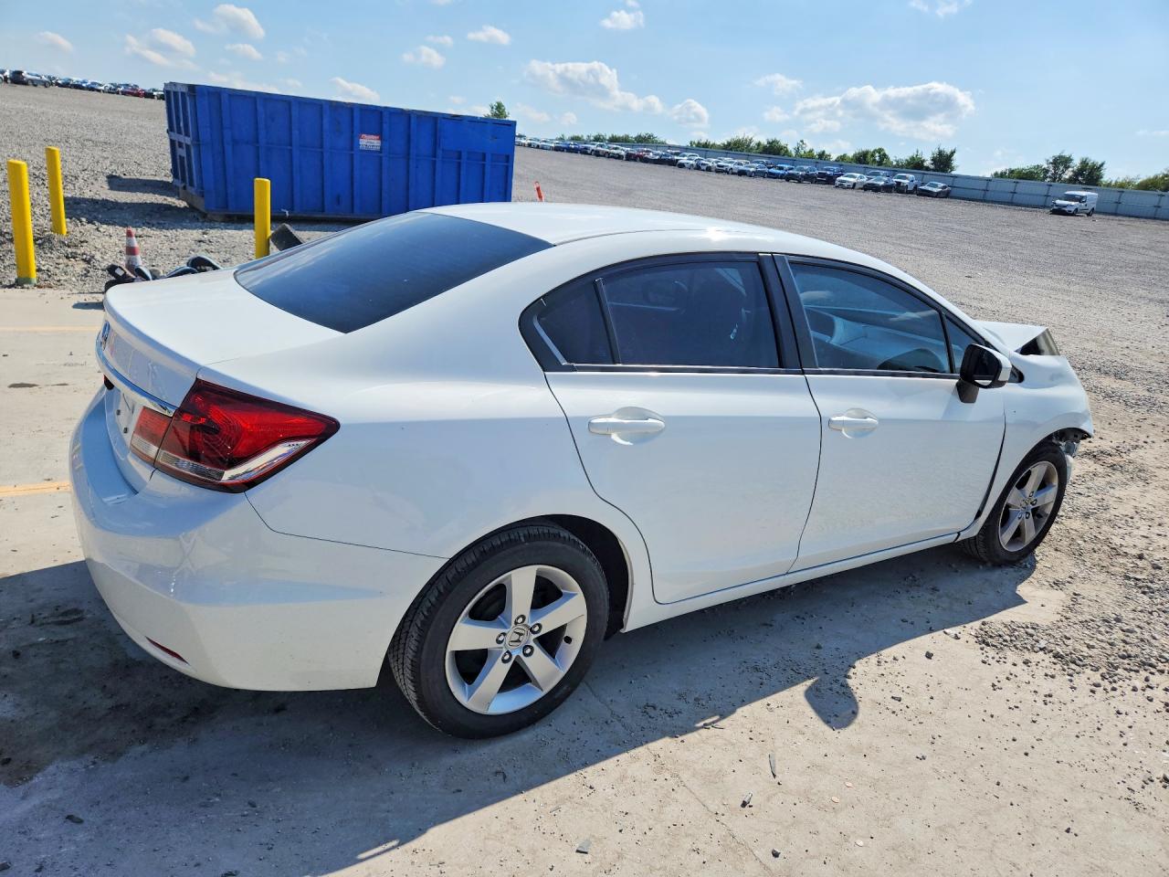 2014 Honda Civic Lx White vin: 19XFB2F52EE058743