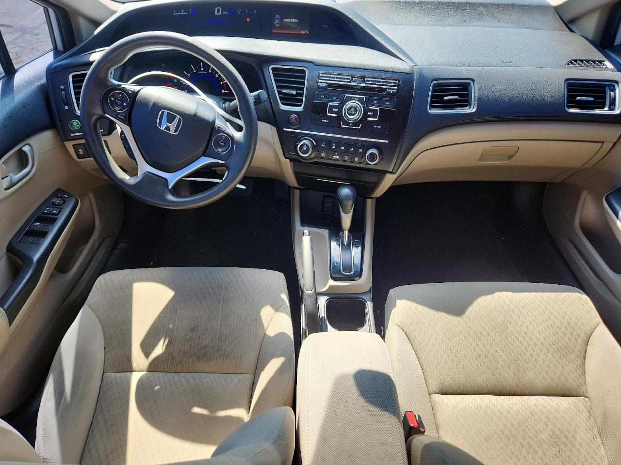 2014 Honda Civic Lx White vin: 19XFB2F52EE058743