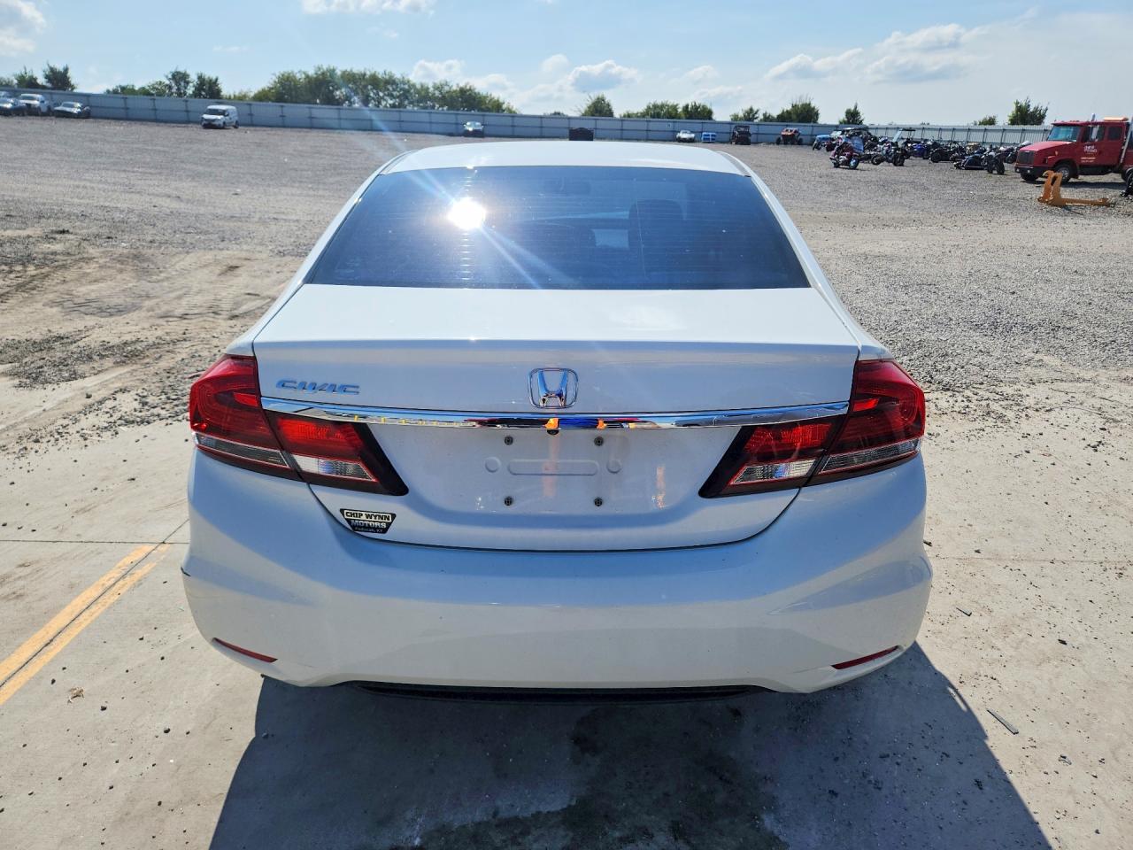 2014 Honda Civic Lx White vin: 19XFB2F52EE058743