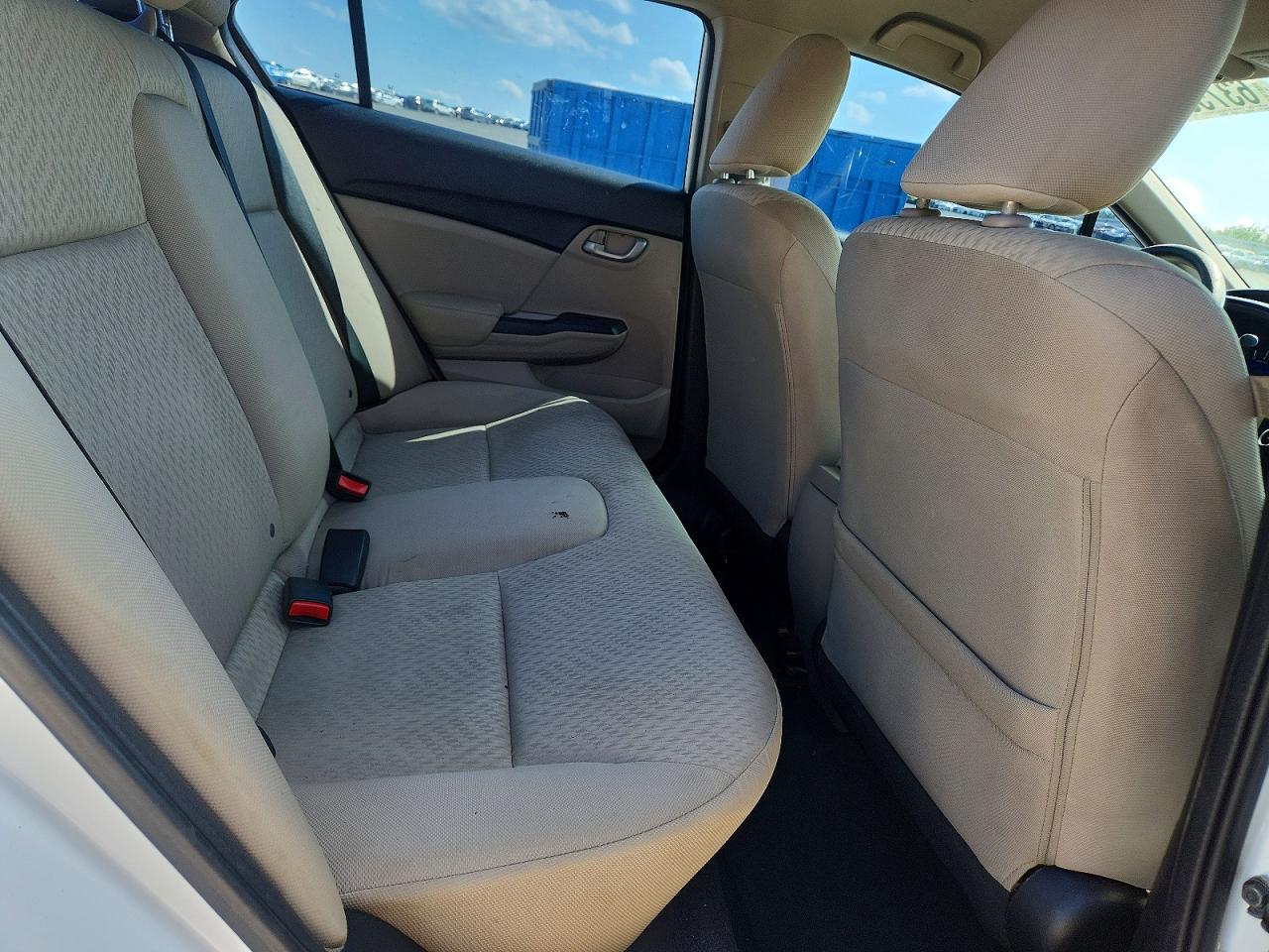 2014 Honda Civic Lx White vin: 19XFB2F52EE058743