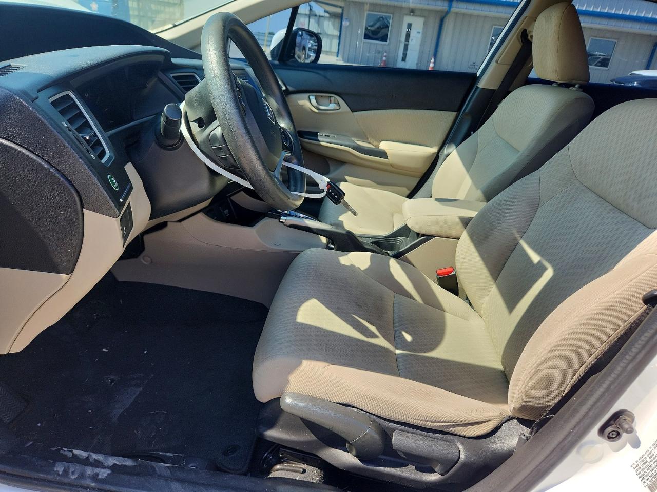 2014 Honda Civic Lx White vin: 19XFB2F52EE058743