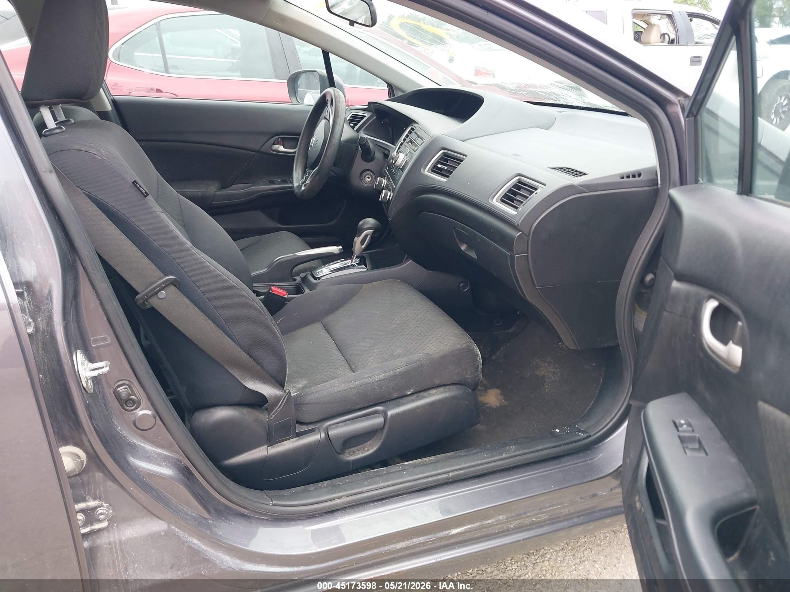 2014 Honda Civic Lx Gray vin: 19XFB2F52EE069032