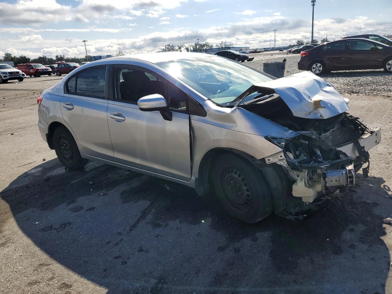 2014 Honda Civic Lx Silver vin: 19XFB2F52EE079480