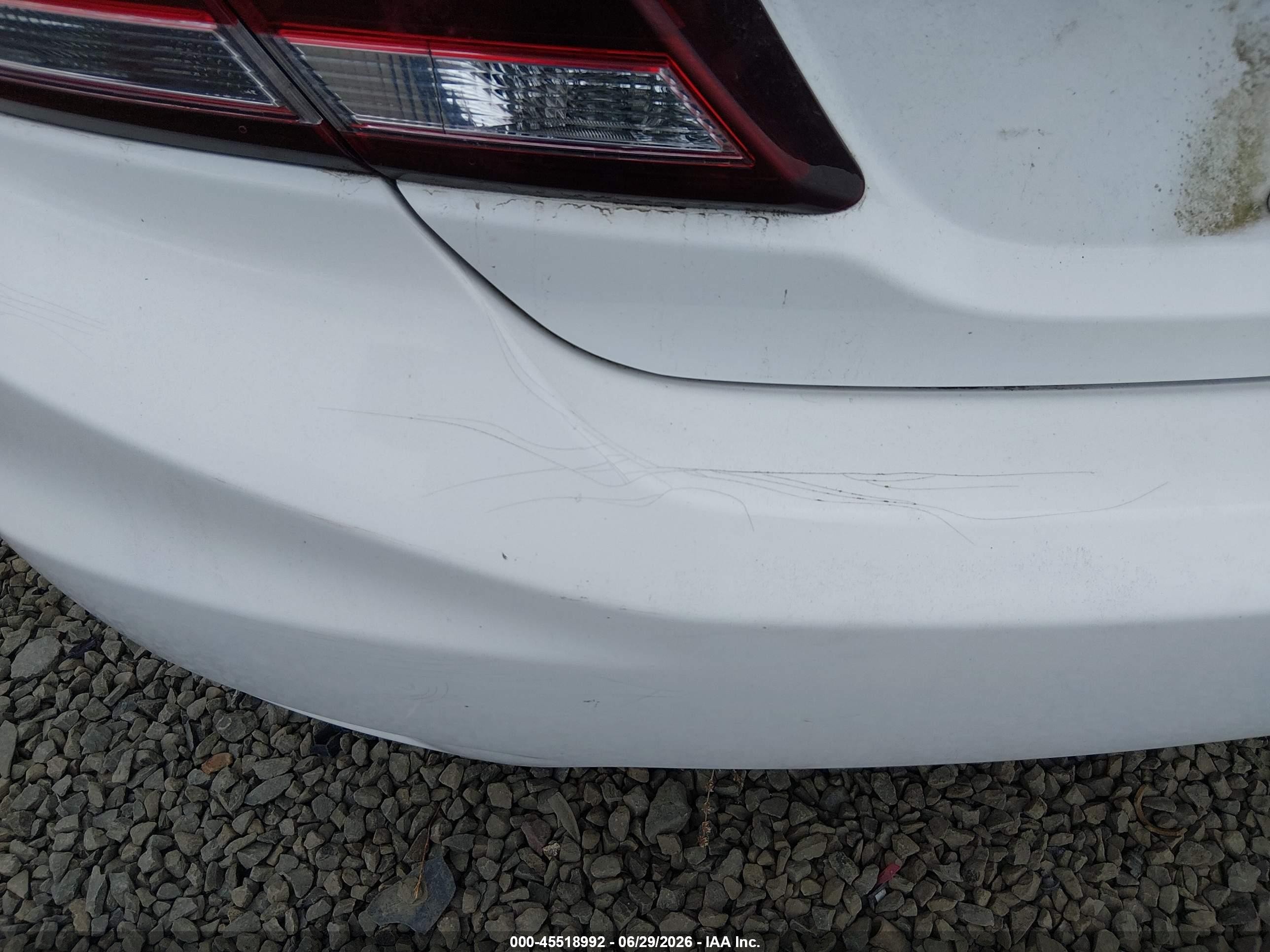 2014 Honda Civic Lx White vin: 19XFB2F52EE208348