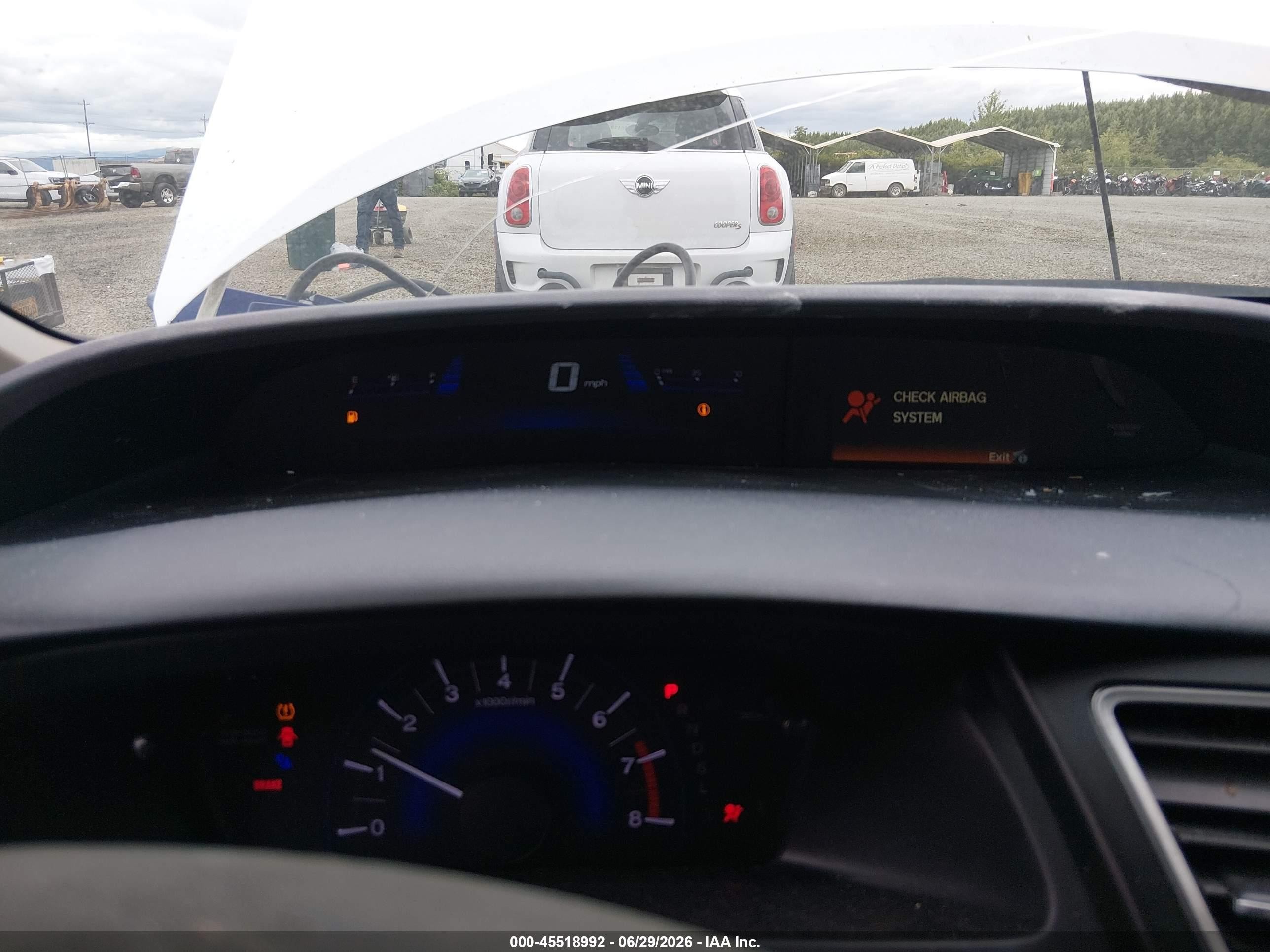 2014 Honda Civic Lx White vin: 19XFB2F52EE208348