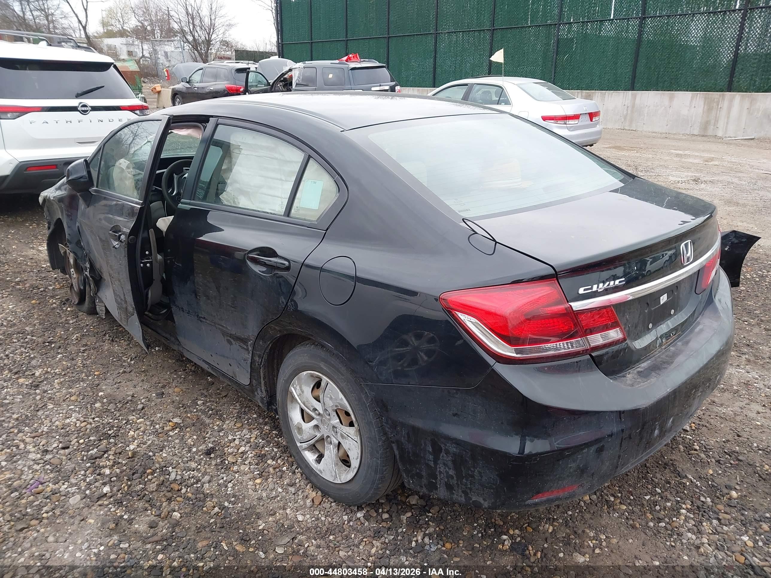 2014 Honda Civic Lx Черный vin: 19XFB2F52EE211850