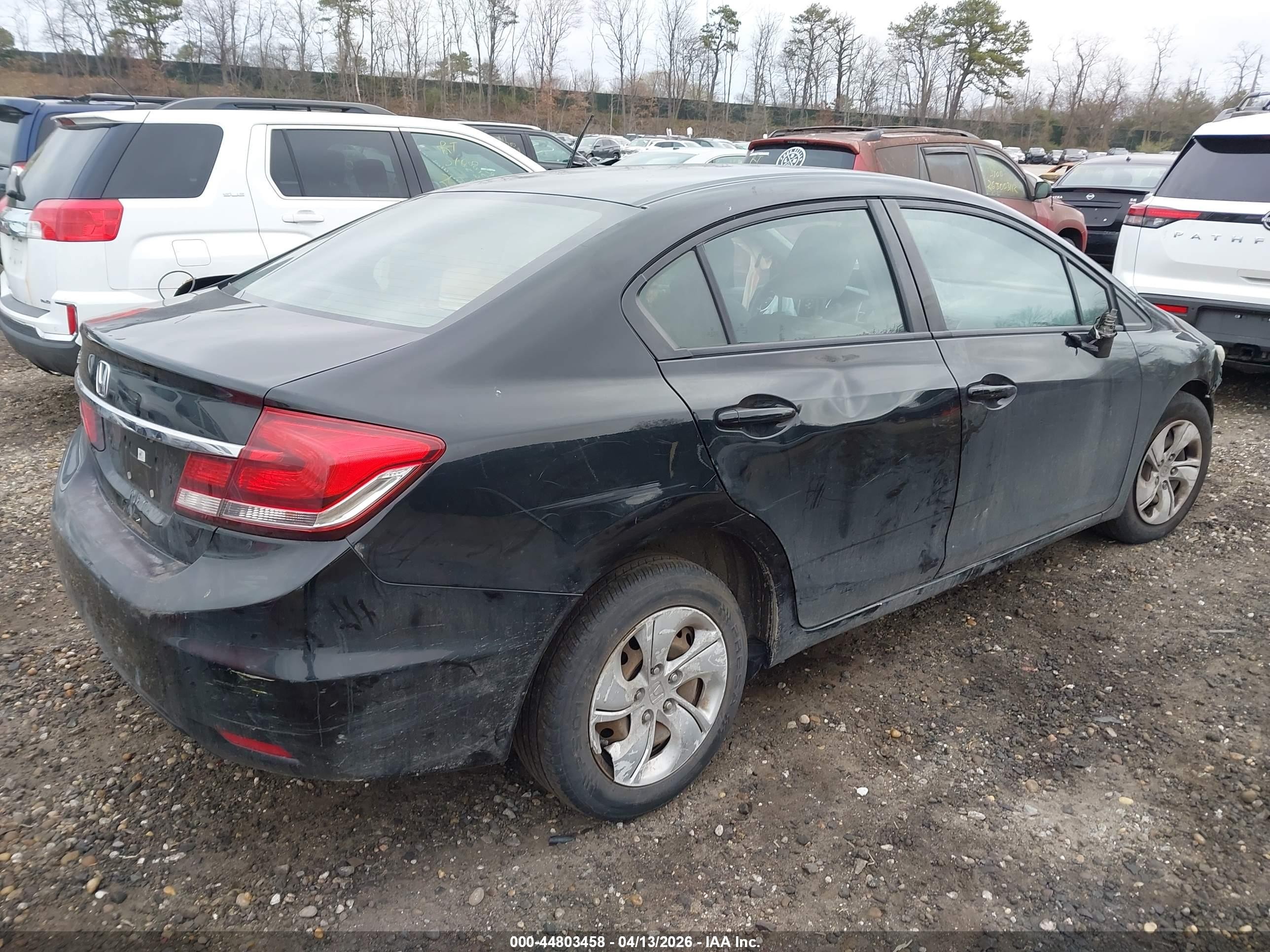 2014 Honda Civic Lx Черный vin: 19XFB2F52EE211850