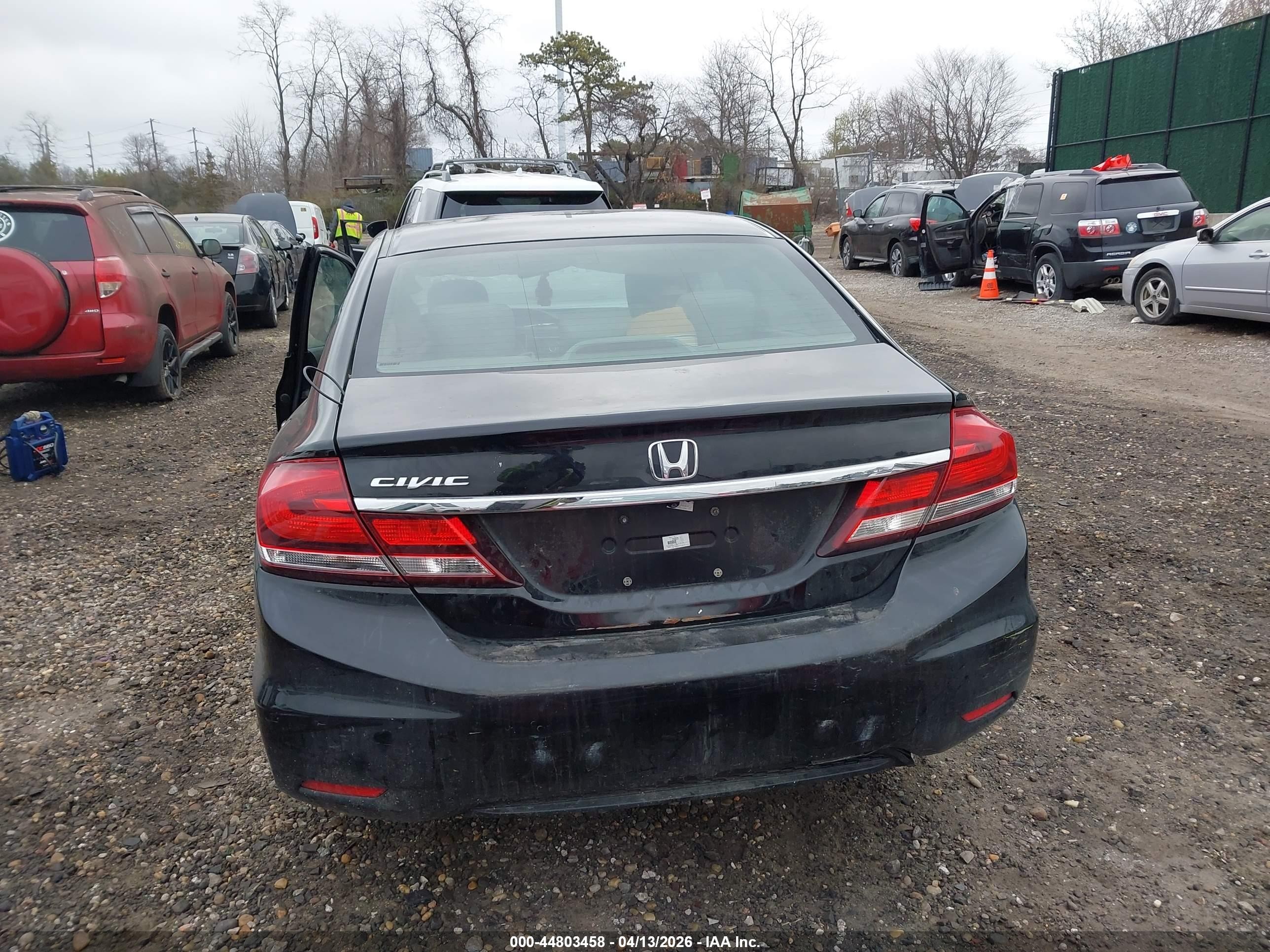 2014 Honda Civic Lx Черный vin: 19XFB2F52EE211850