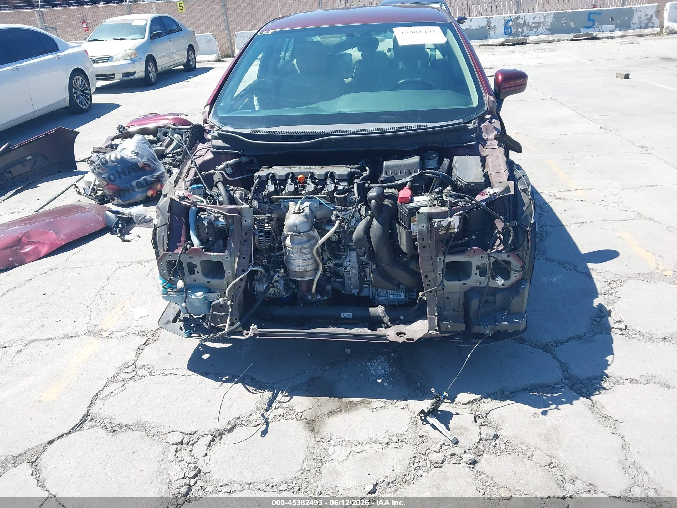 2014 Honda Civic Lx Red vin: 19XFB2F52EE213811