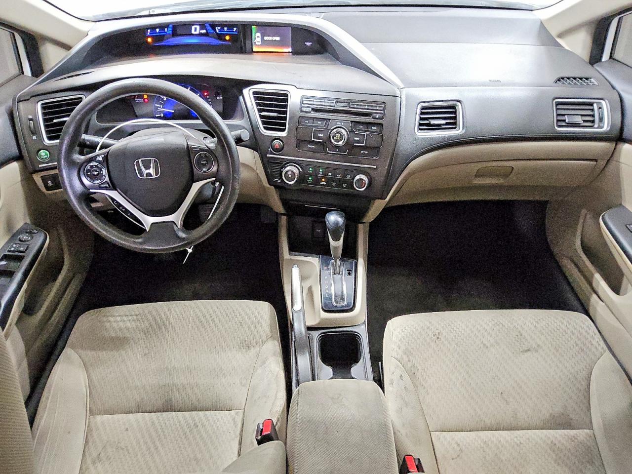 2014 Honda Civic Lx White vin: 19XFB2F52EE216420
