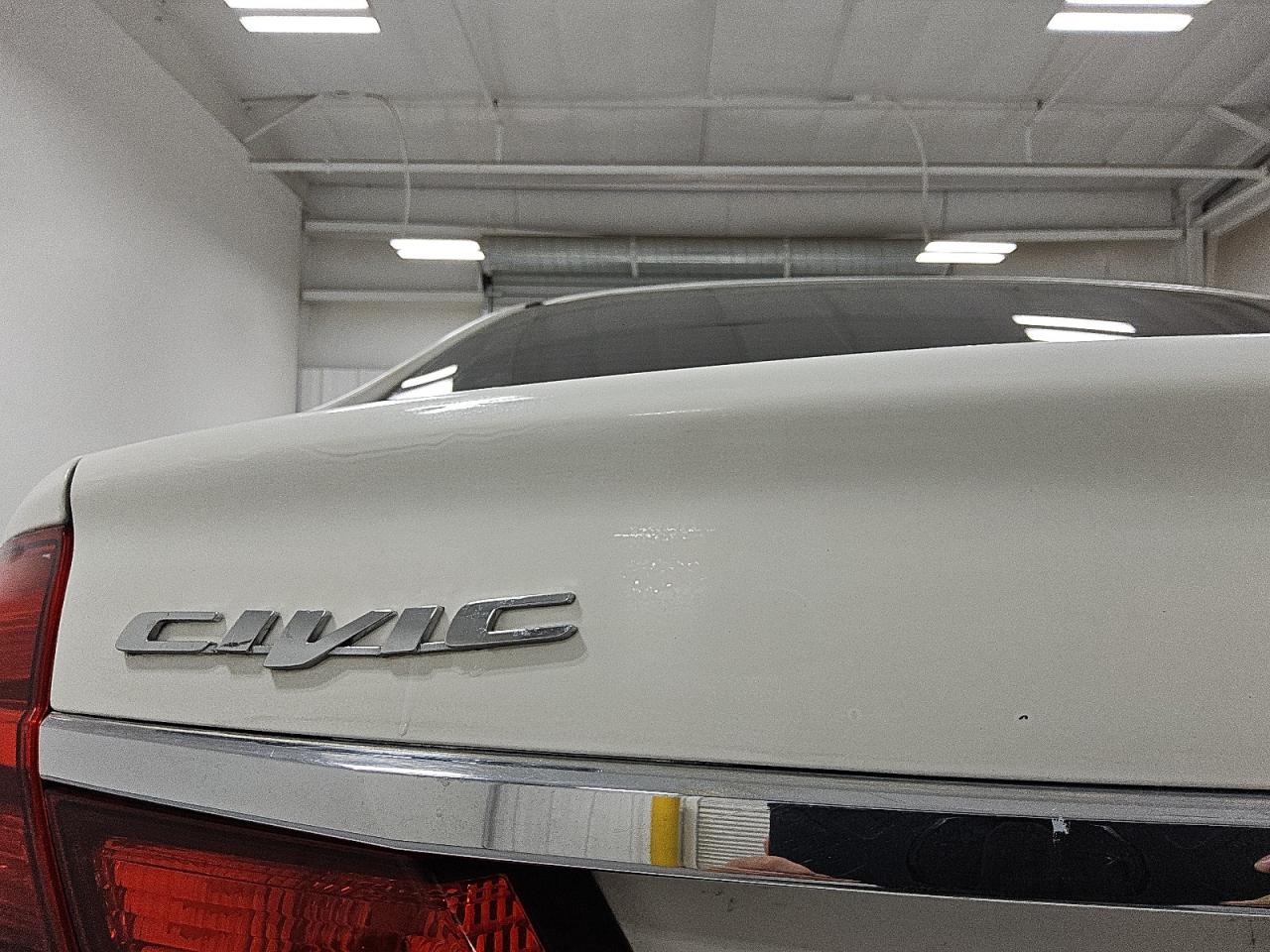 2014 Honda Civic Lx White vin: 19XFB2F52EE216420 Damage: Deck Lid, Previous Repair, Substandard Repair