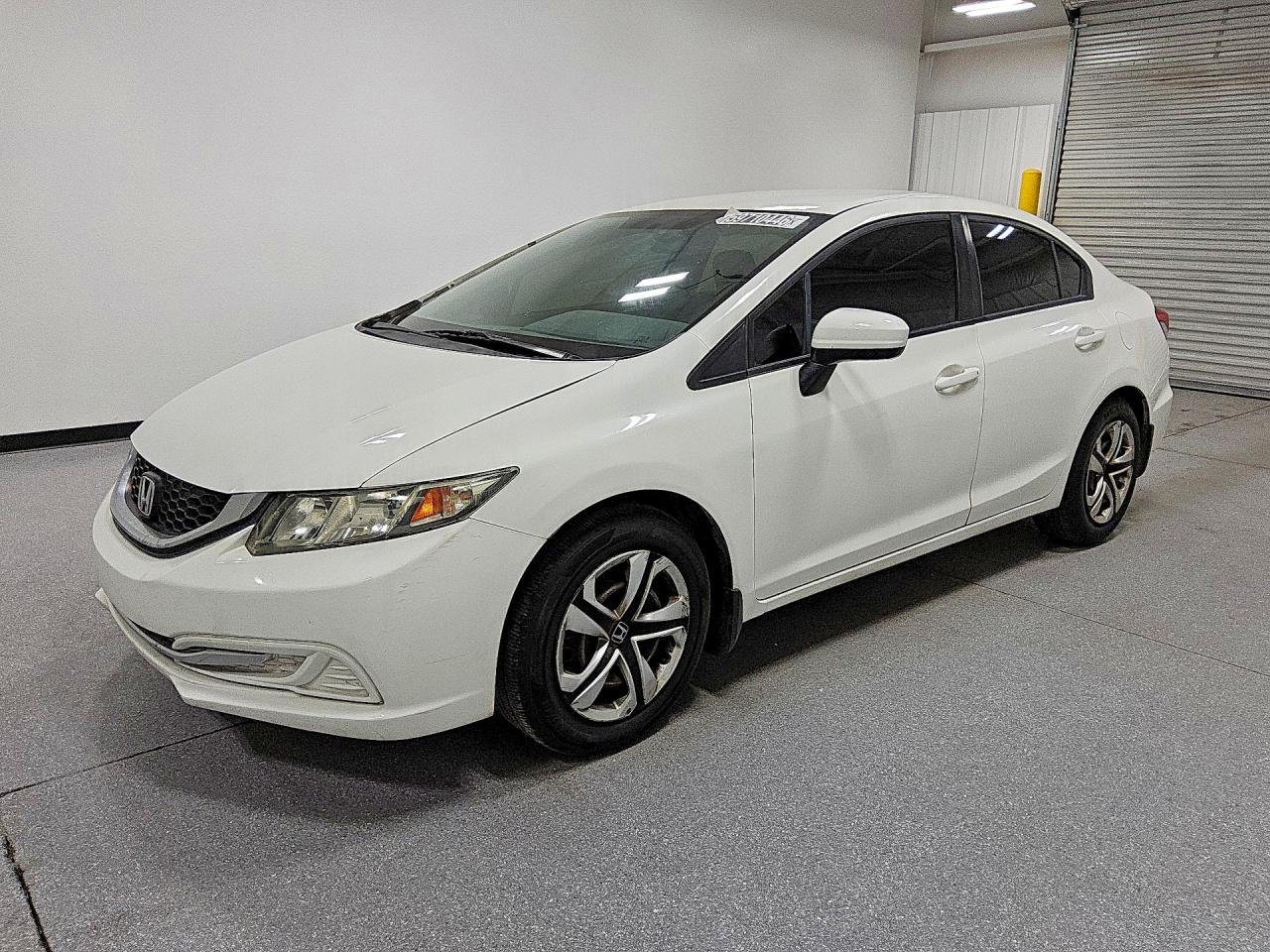 2014 Honda Civic Lx White vin: 19XFB2F52EE216420