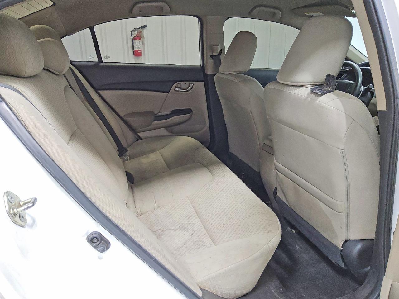 2014 Honda Civic Lx White vin: 19XFB2F52EE216420
